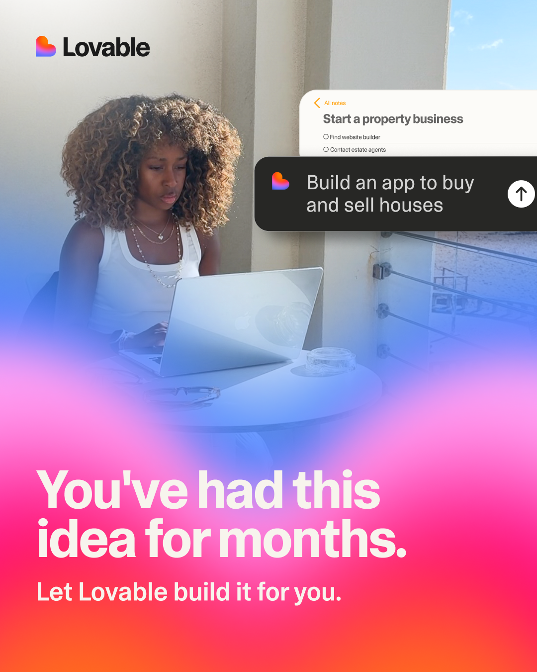 Lovable.dev Facebook ad