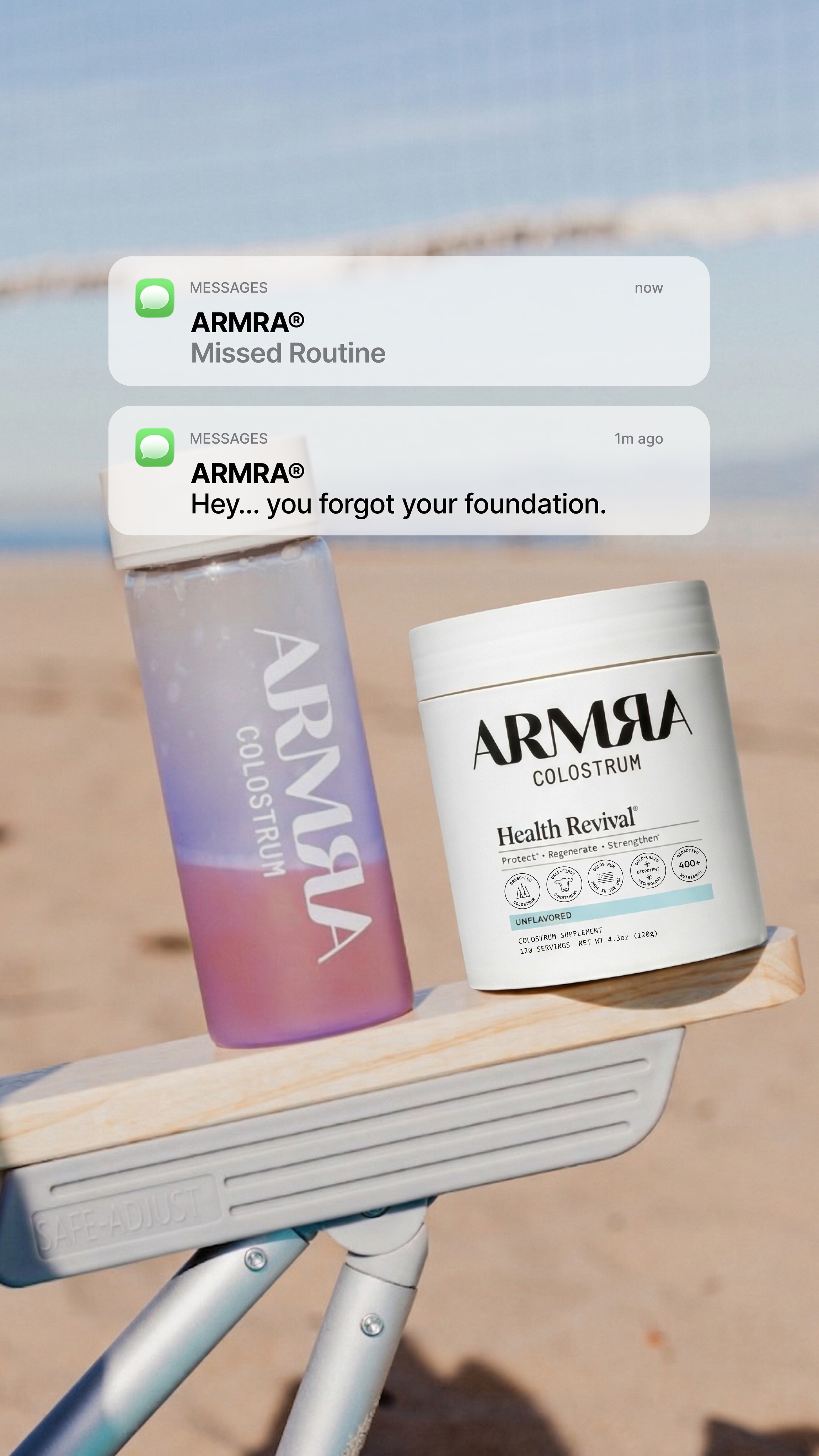 ARMRA Facebook ad