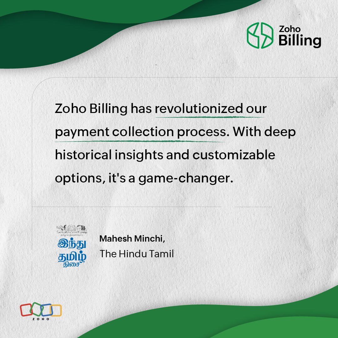 Zoho Billing Facebook ad