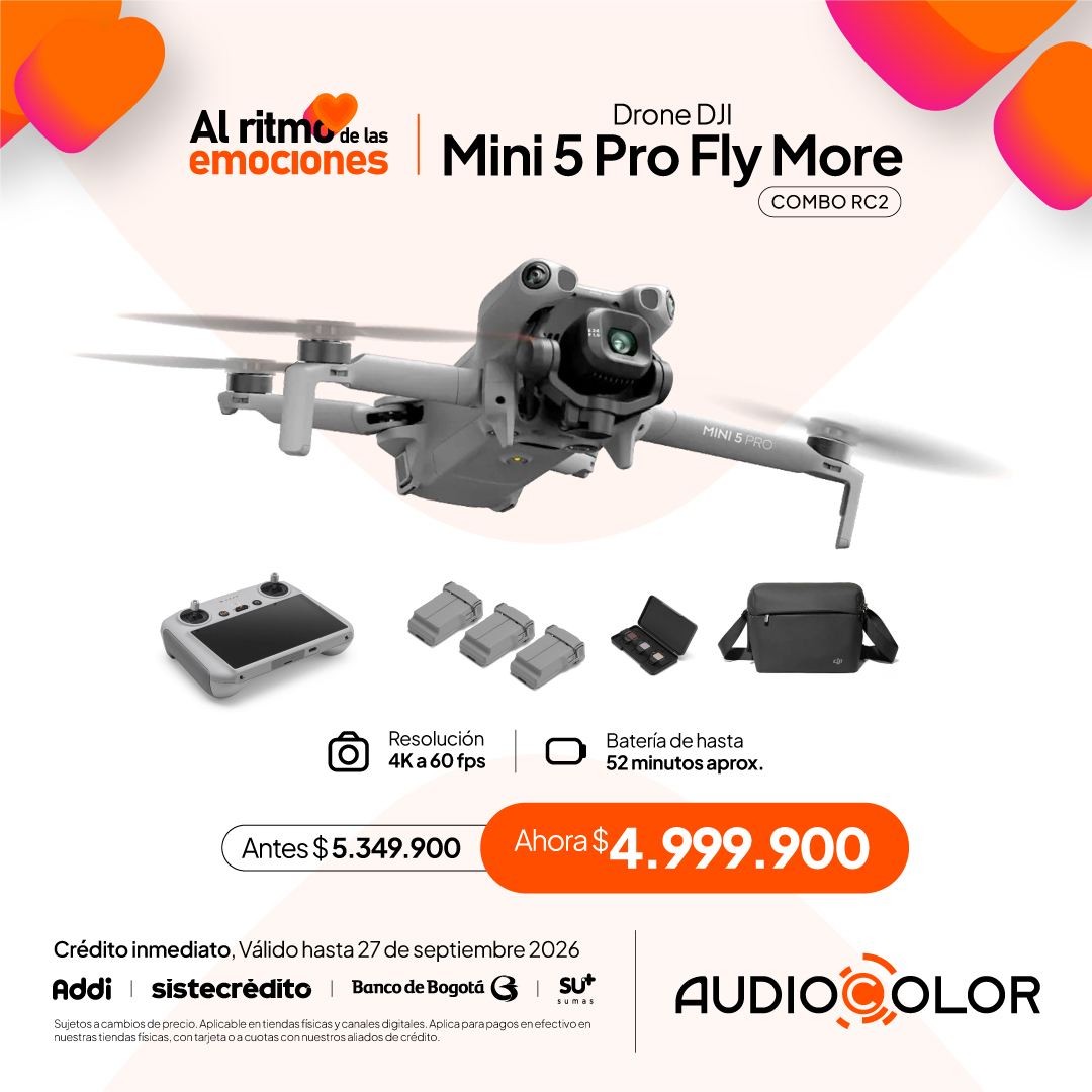 AUDIO COLOR Facebook ad: ¡Lleva tu creatividad al nivel DJI!