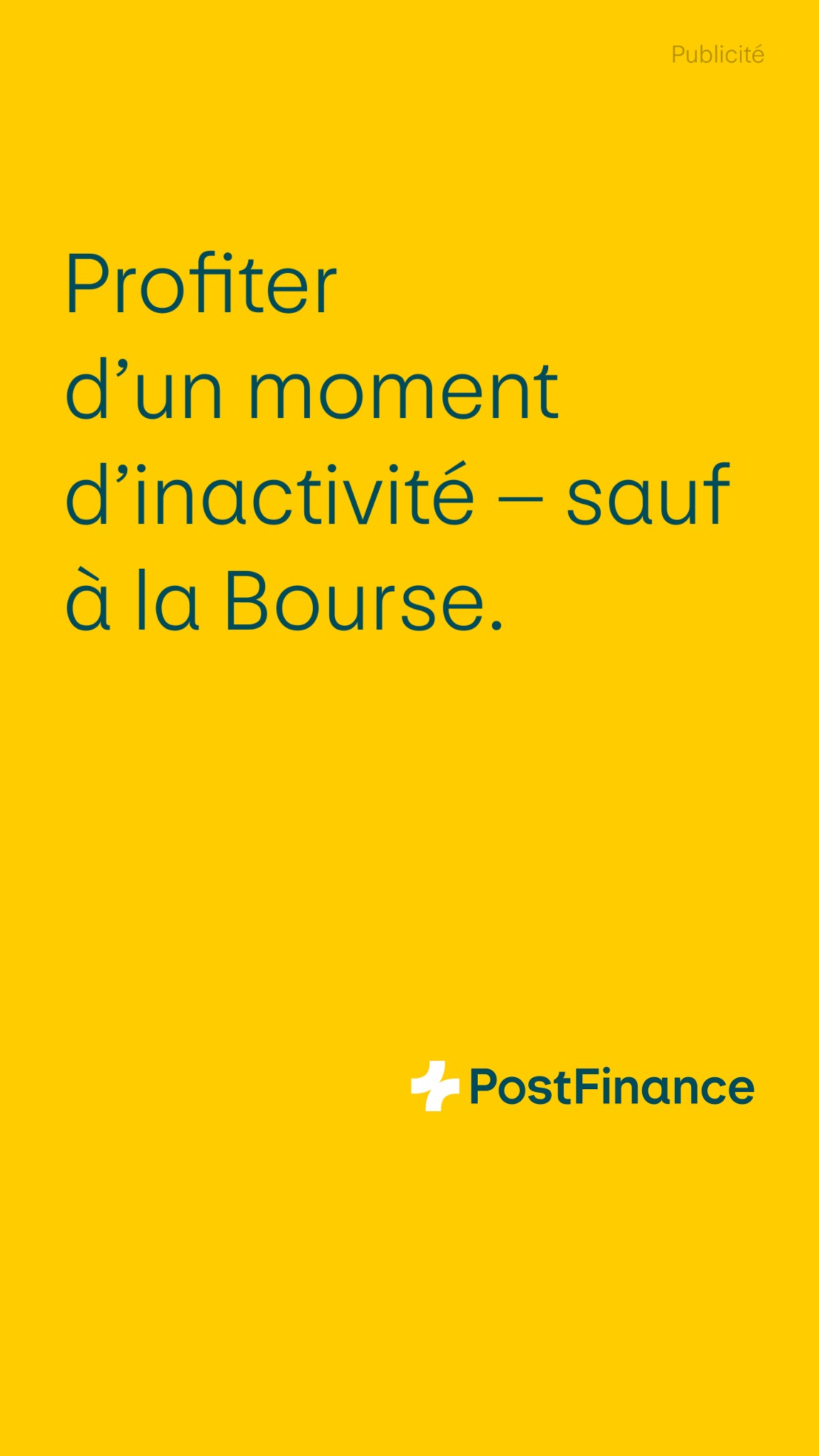 PostFinance Facebook ad