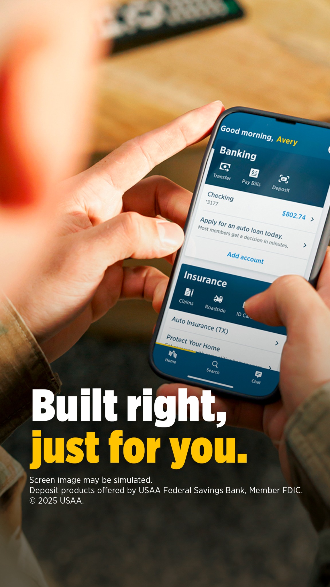 USAA Facebook ad