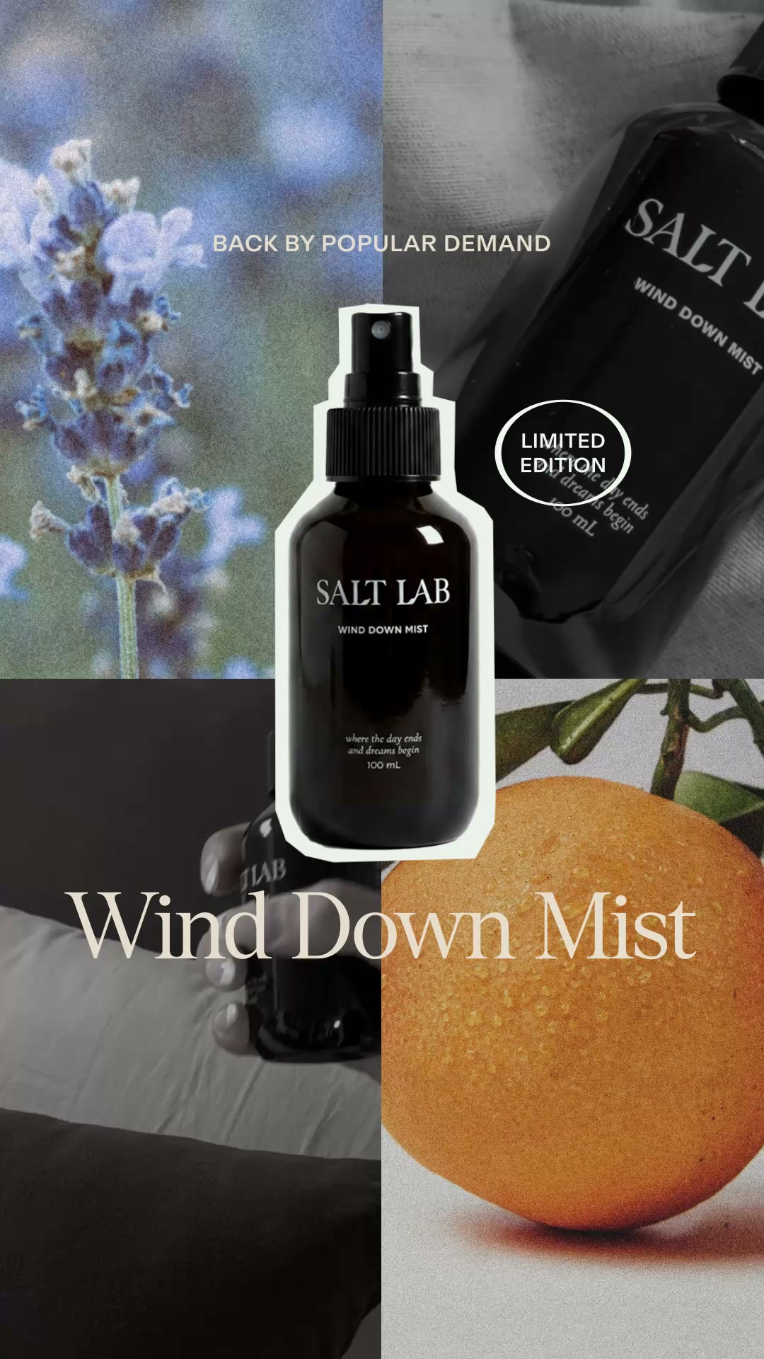 Salt Lab Facebook ad: Your new wind down ritual