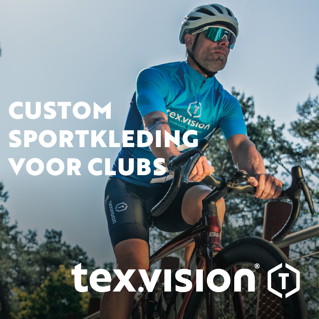 Tex.Vision - Custom sportswear for winners Facebook ad: Custom wielerkleding voor teams