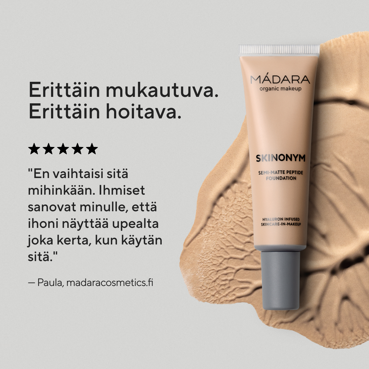 Mádara Organic Skincare Facebook ad