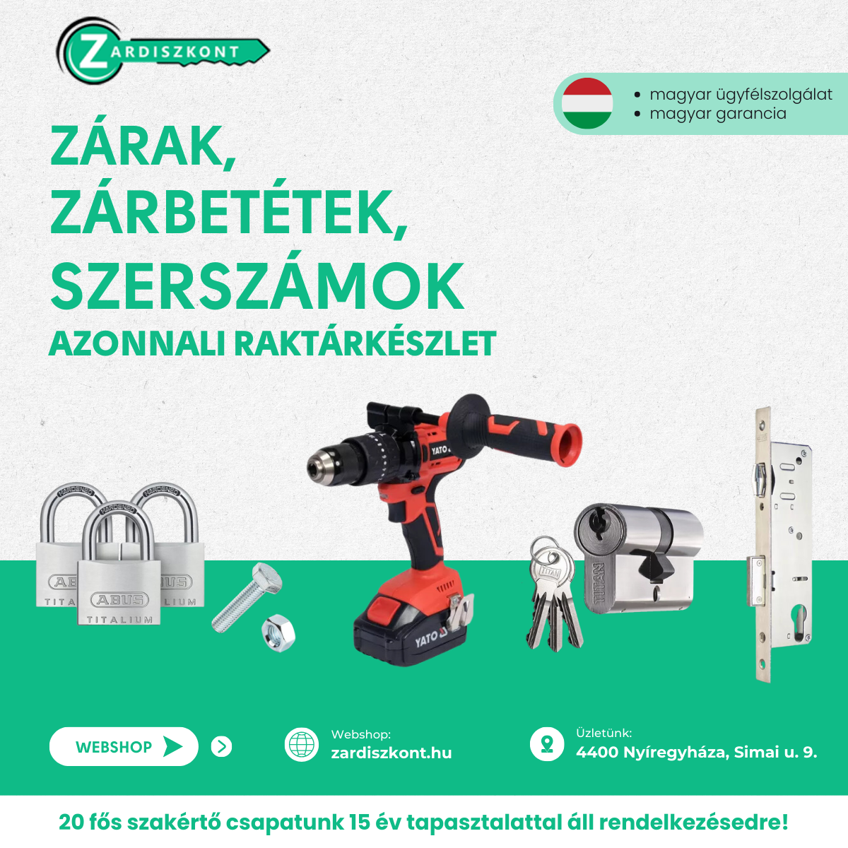 Zárdiszkont - Zárszaküzlet és Webshop Facebook ad