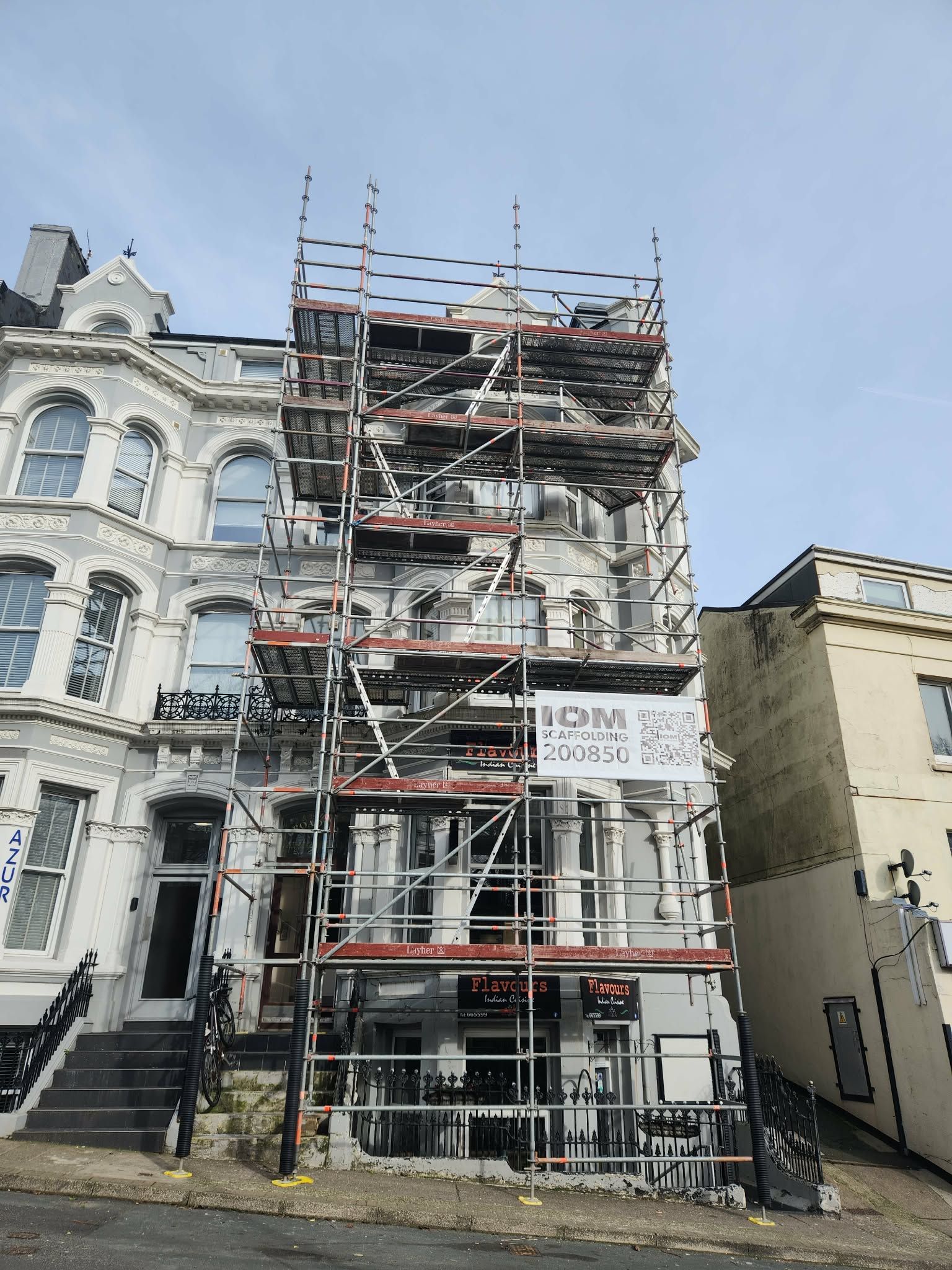 IOM Scaffolding Facebook ad: Another clean and secure install completed today.
