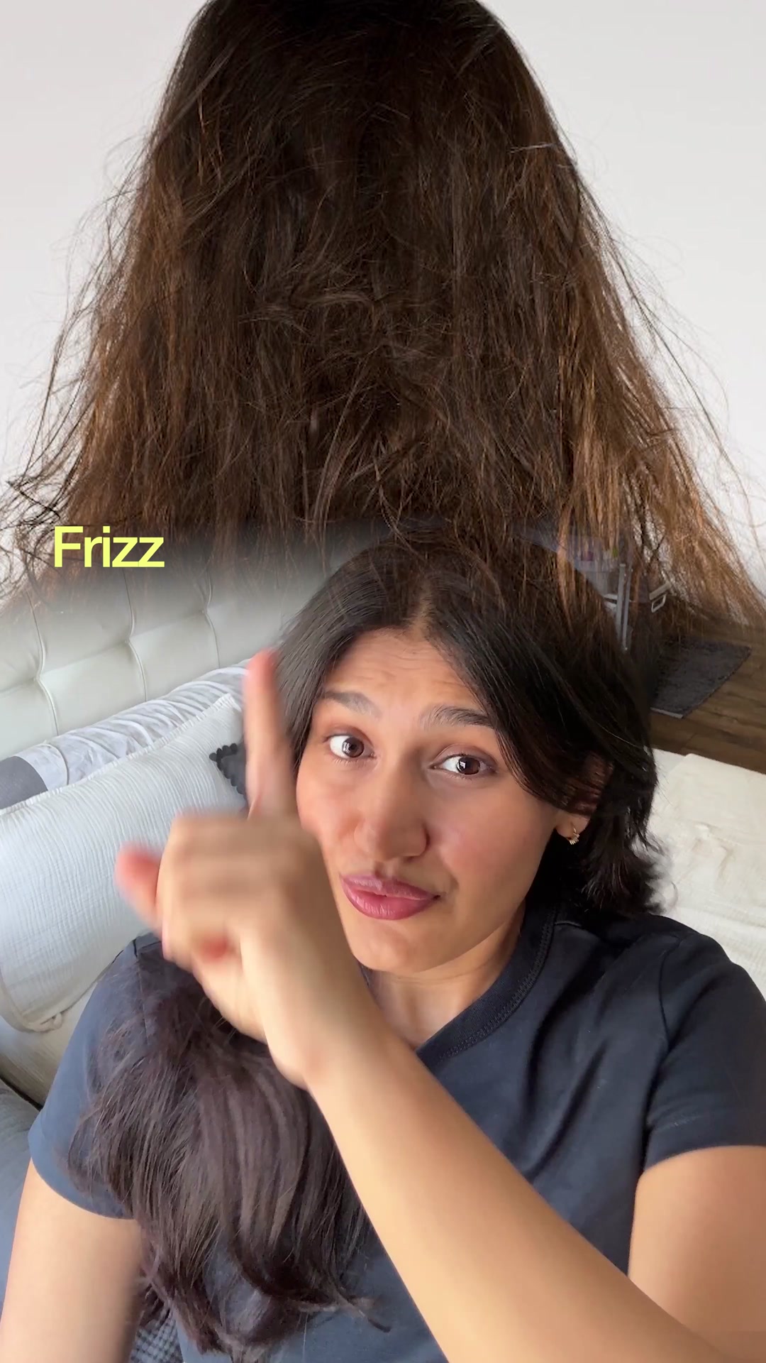 Sadhev Facebook ad: Control Frizz with Lightweight Formulation