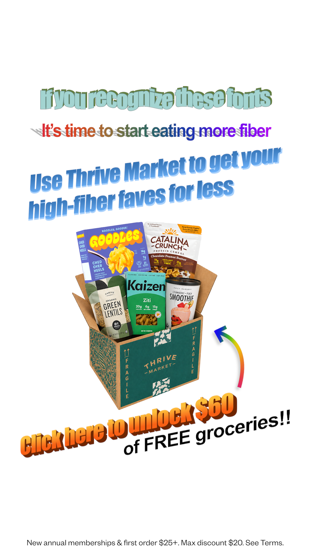 Thrive Market Facebook ad