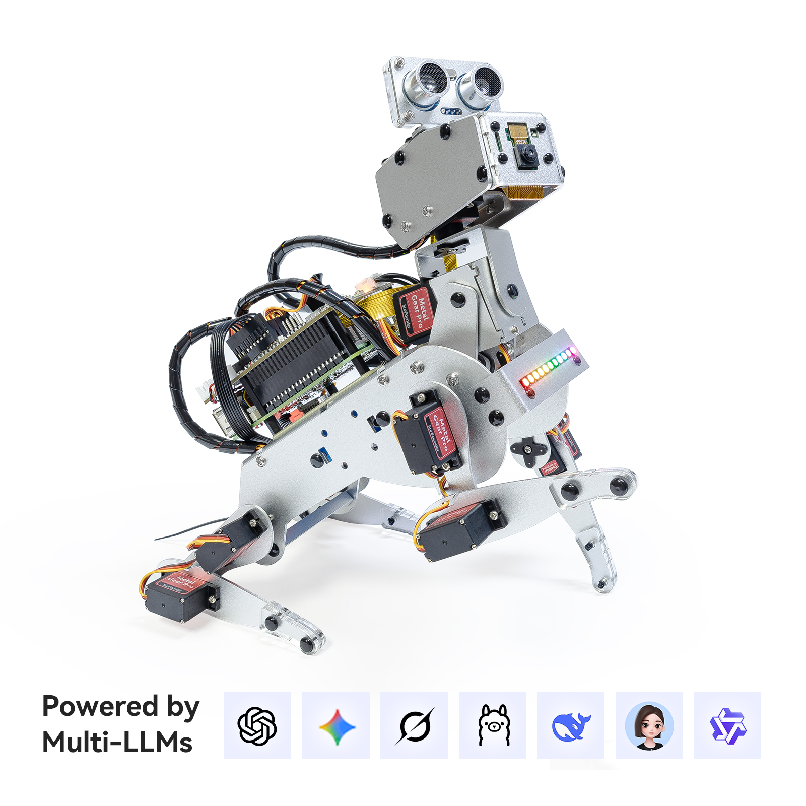 SunFounder Makerspace Facebook ad: Meet PiDog, the AI robot dog built to…
