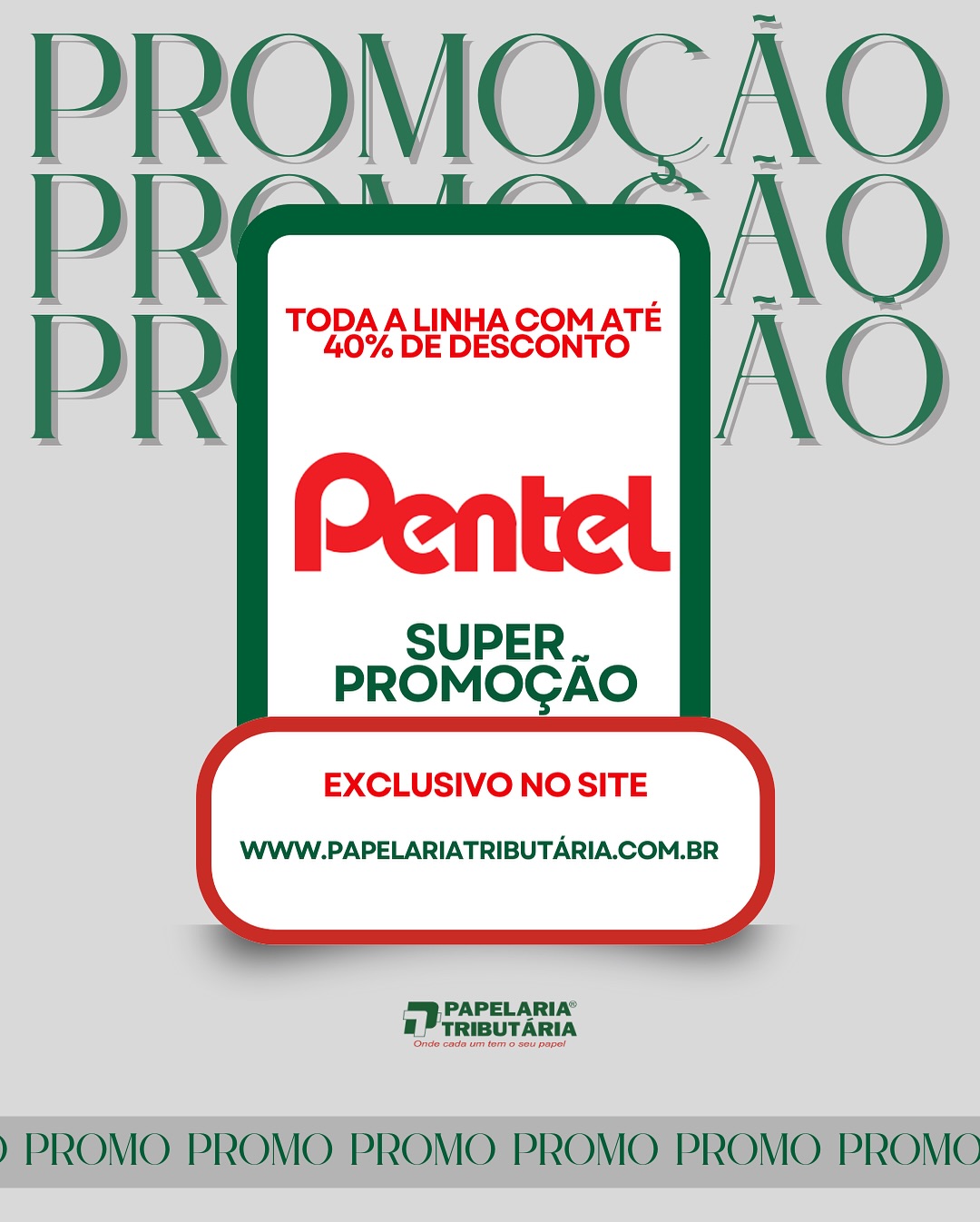 Papelaria Tributária Facebook ad: Promoção de Pentel é no site da Papelaria…