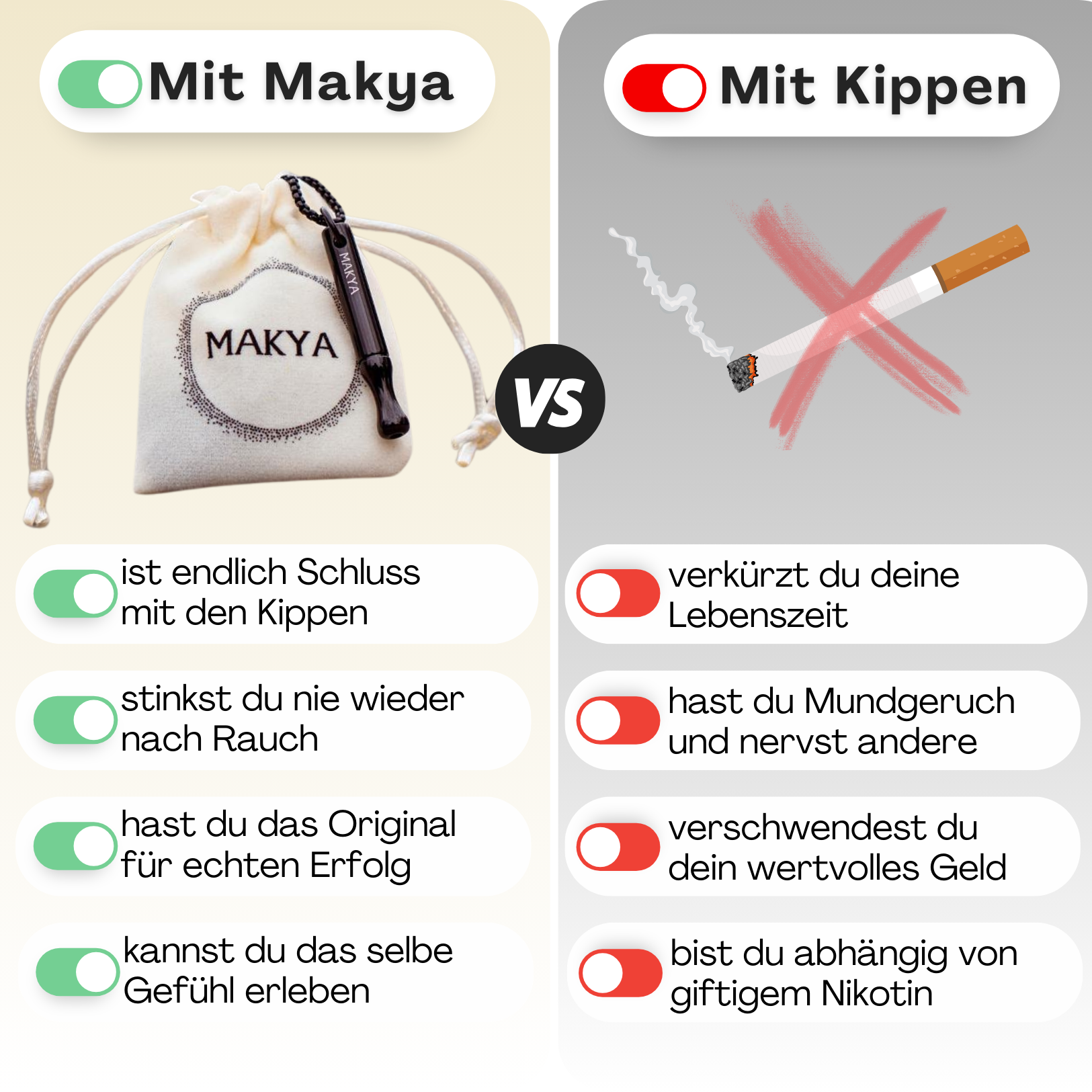 Makya-Rauchfrei Facebook ad