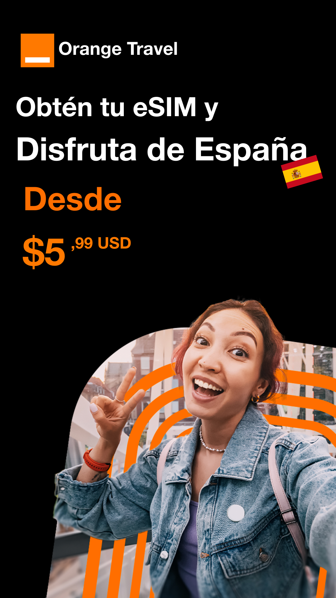 Orange Travel Facebook ad
