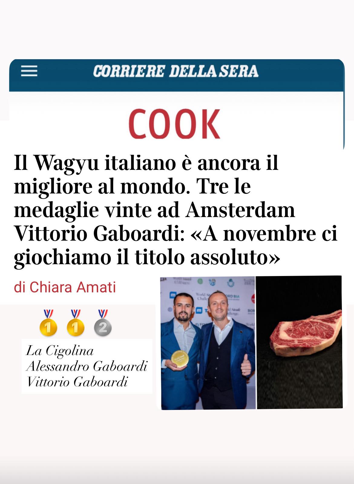 La Cigolina Facebook ad: https://www.corriere.it/cook/25_ottobre_02/il-wagyu-italian…