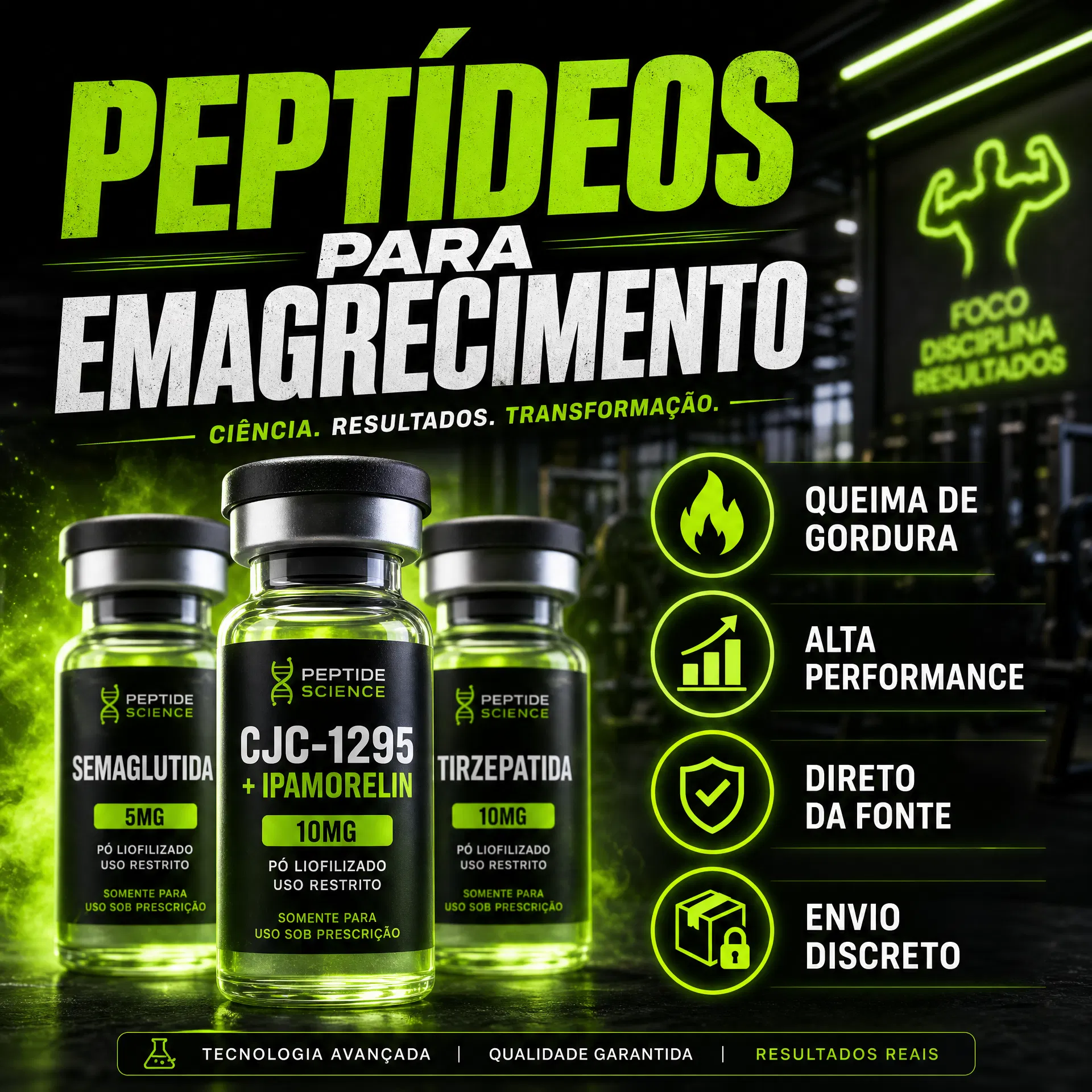 Fornecimento direto da fábrica501 Facebook ad: Peptídeos com Garantia. Fábrica Direta.