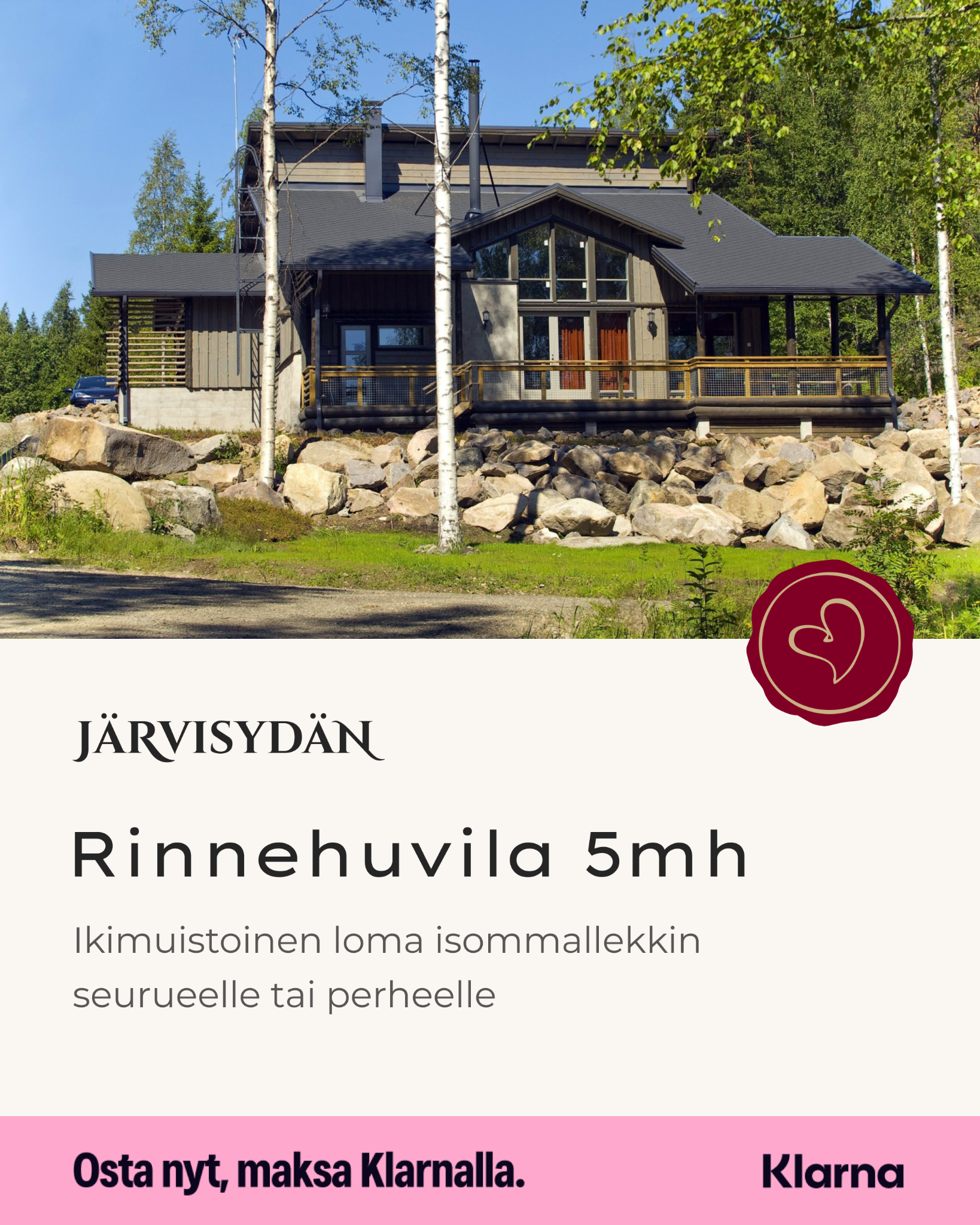 Hotel & Spa Resort Järvisydän - Fi Facebook ad