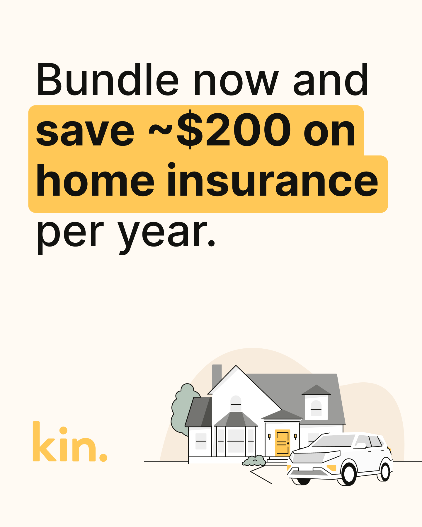 Kin Insurance Facebook ad
