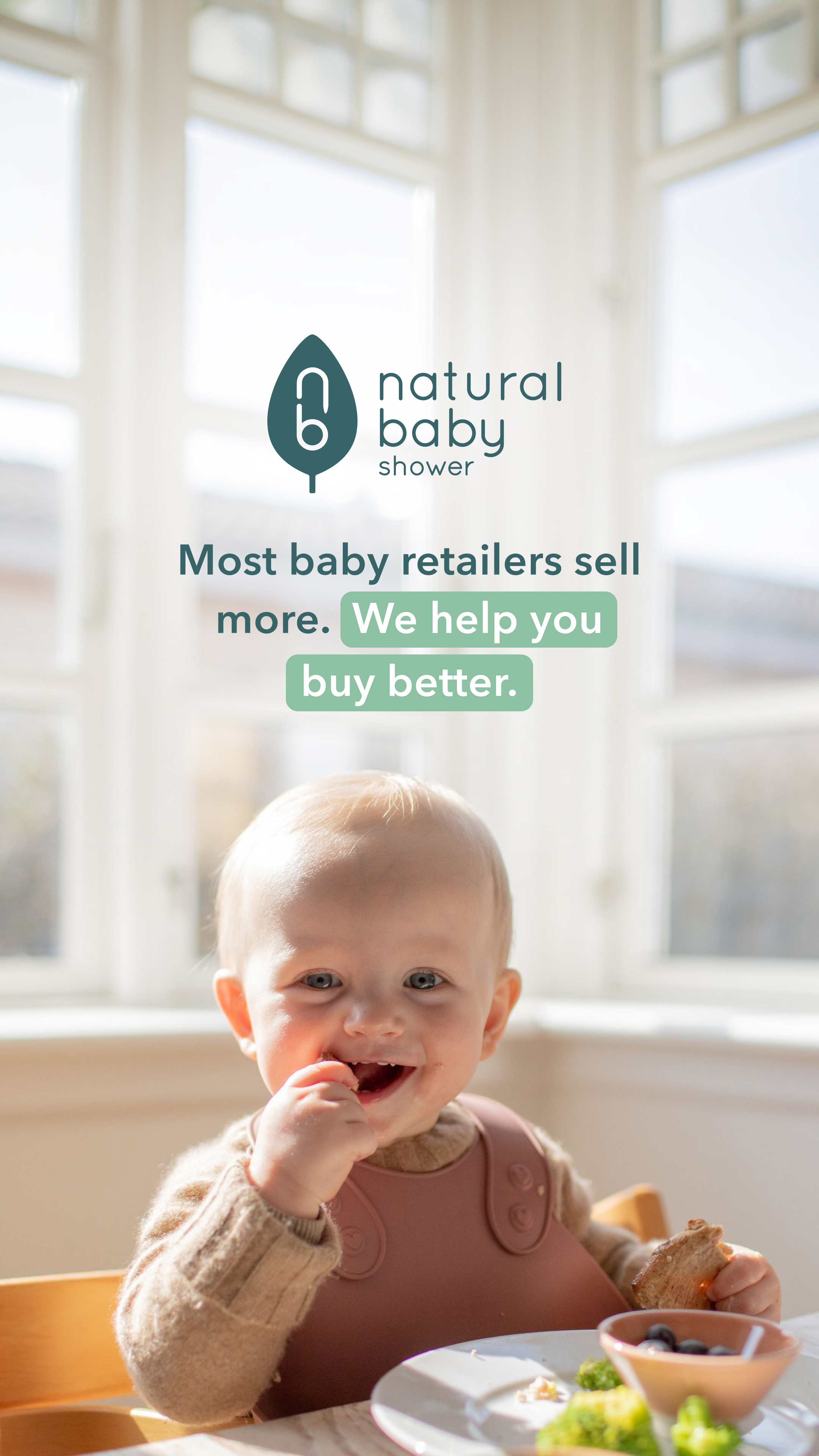 Natural Baby Shower Facebook ad