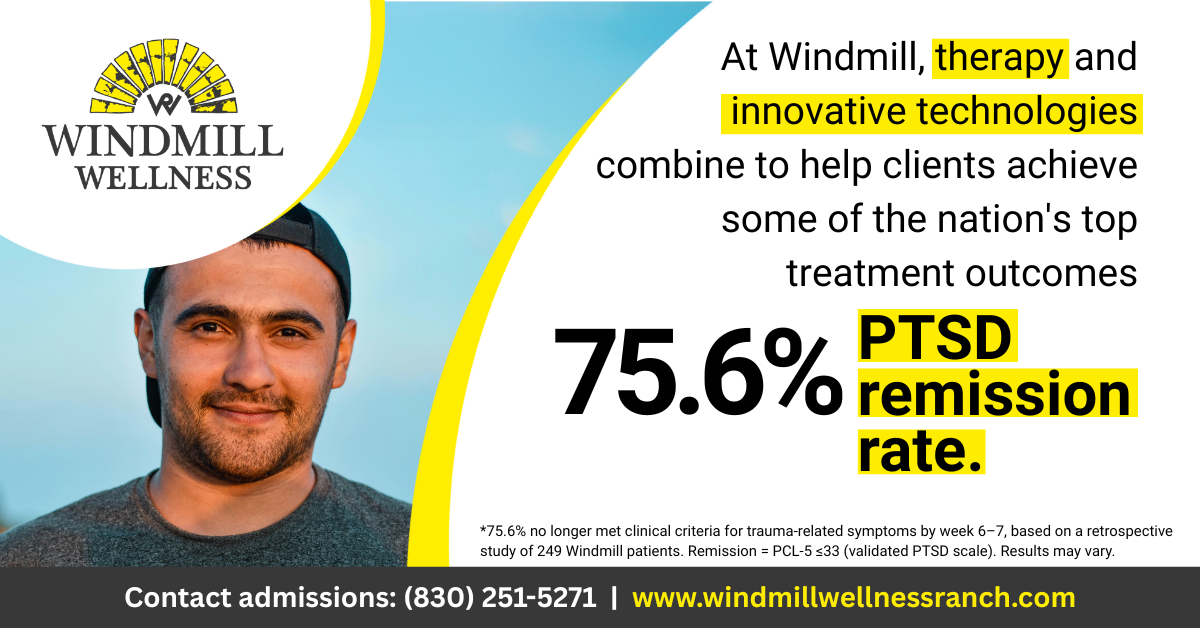 Windmill Wellness Ranch Facebook ad: Evidence-Based Trauma Recovery