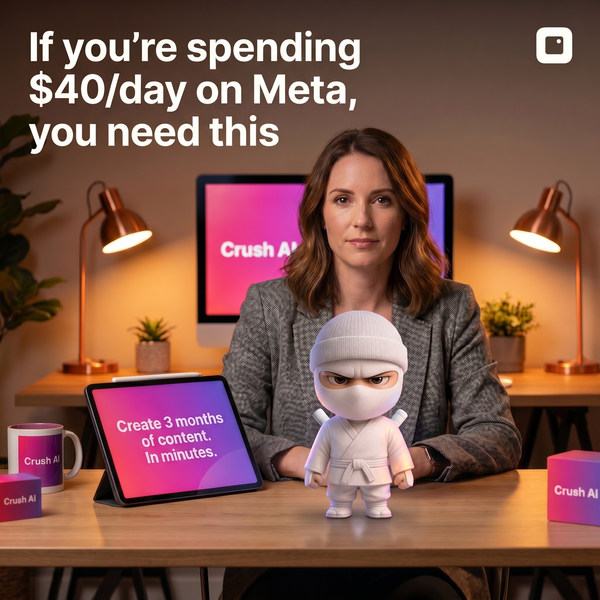 trycrush.ai Facebook ad