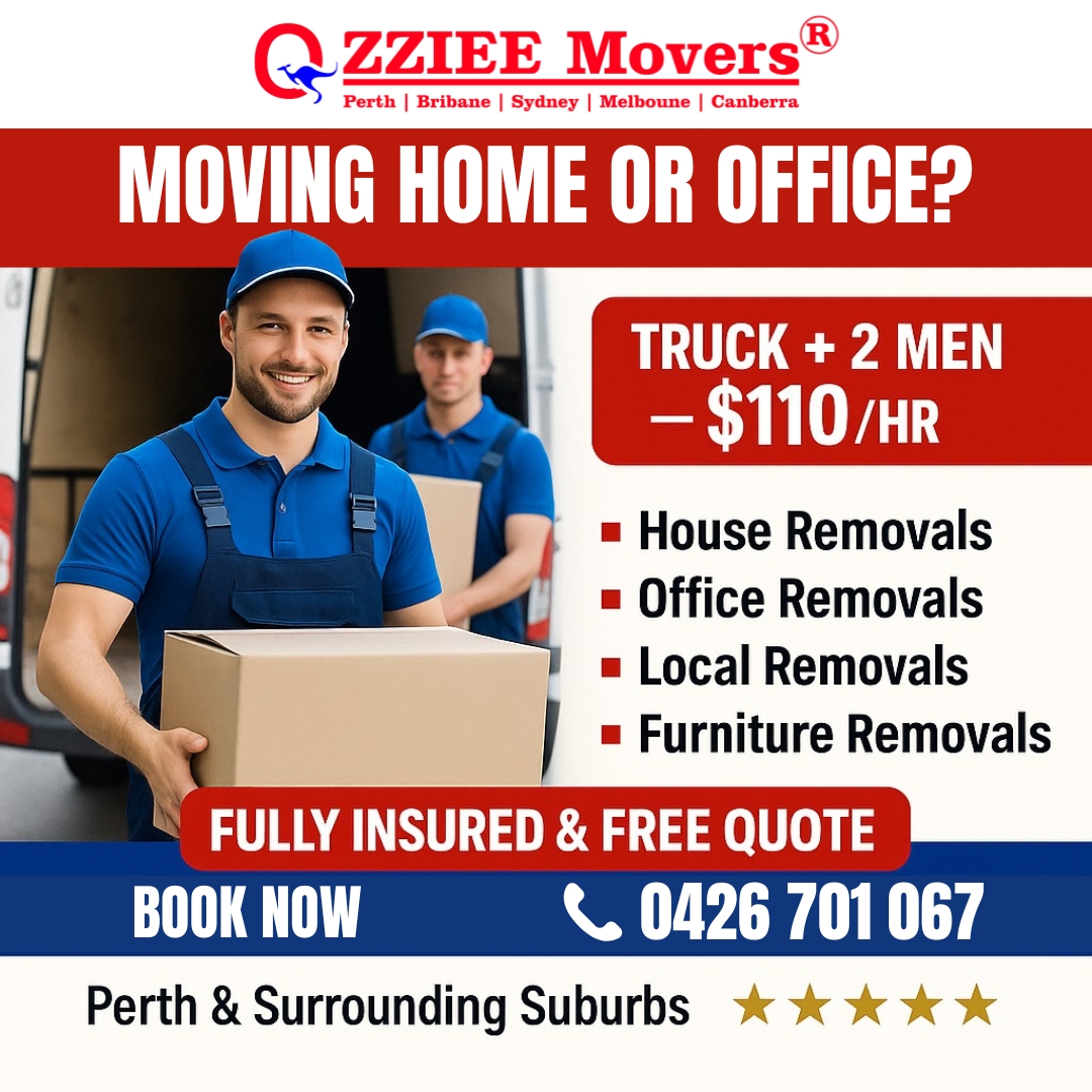 OZZIEE Movers Facebook ad: Get Your Free Moving Quote