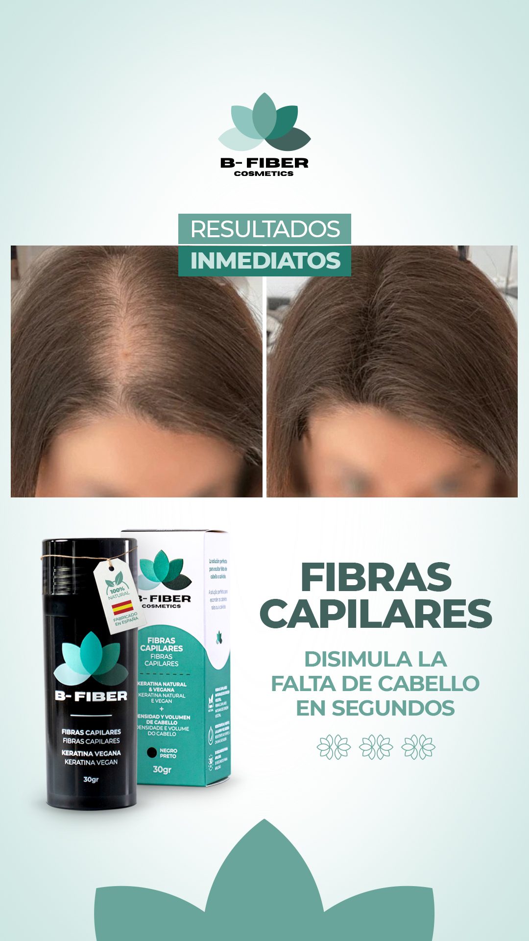 B-Fiber Facebook ad: Envíos en 24/48 horas
