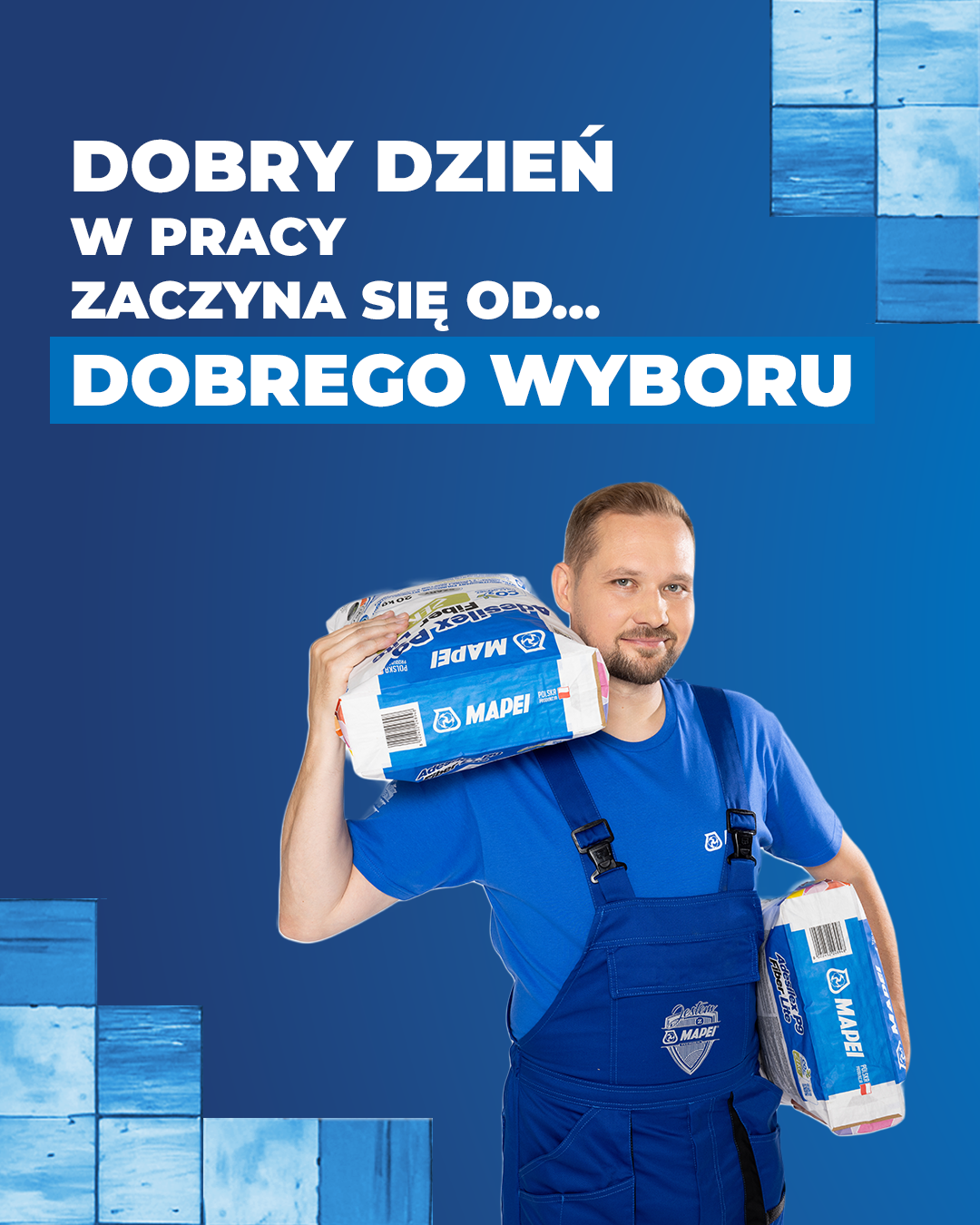 MAPEI Polska Facebook ad: Każdy profesjonalny wykonawca wie, że klej dobiera się…