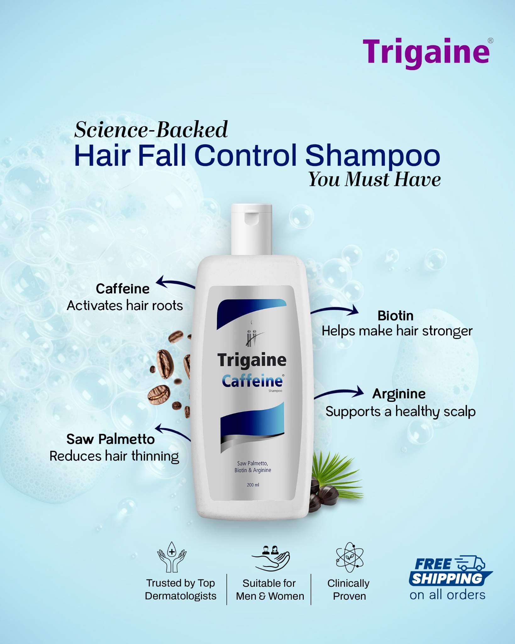 Trigaine By Apple Therapeutics Facebook ad: Dermat-Recommended Hairfall Solution