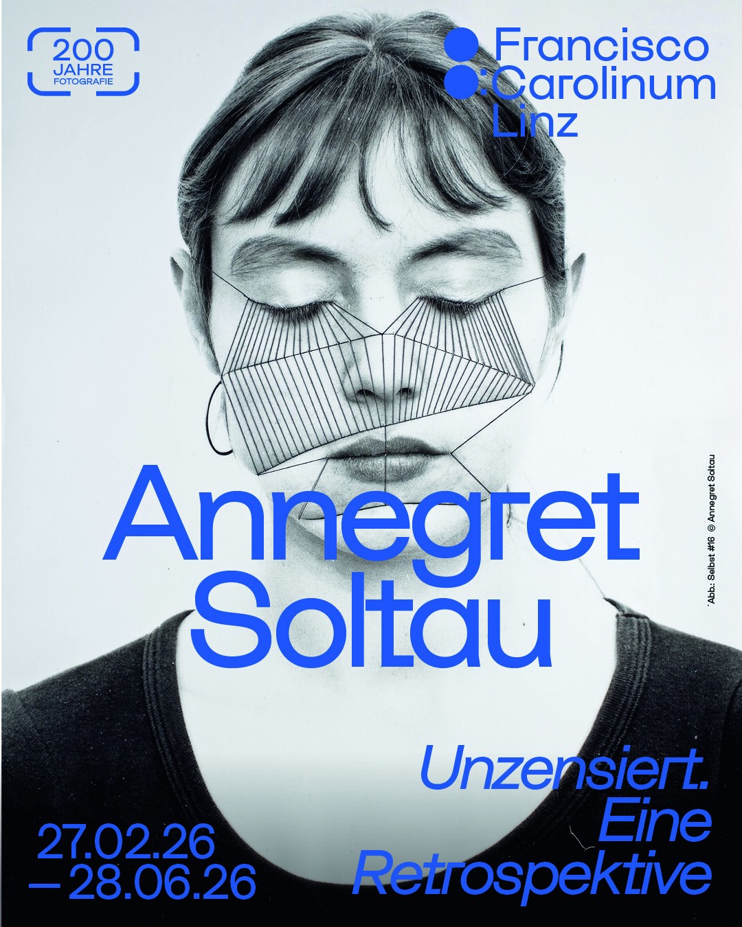 Francisco Carolinum Linz Facebook ad: With her independent, radically feminist visual language…