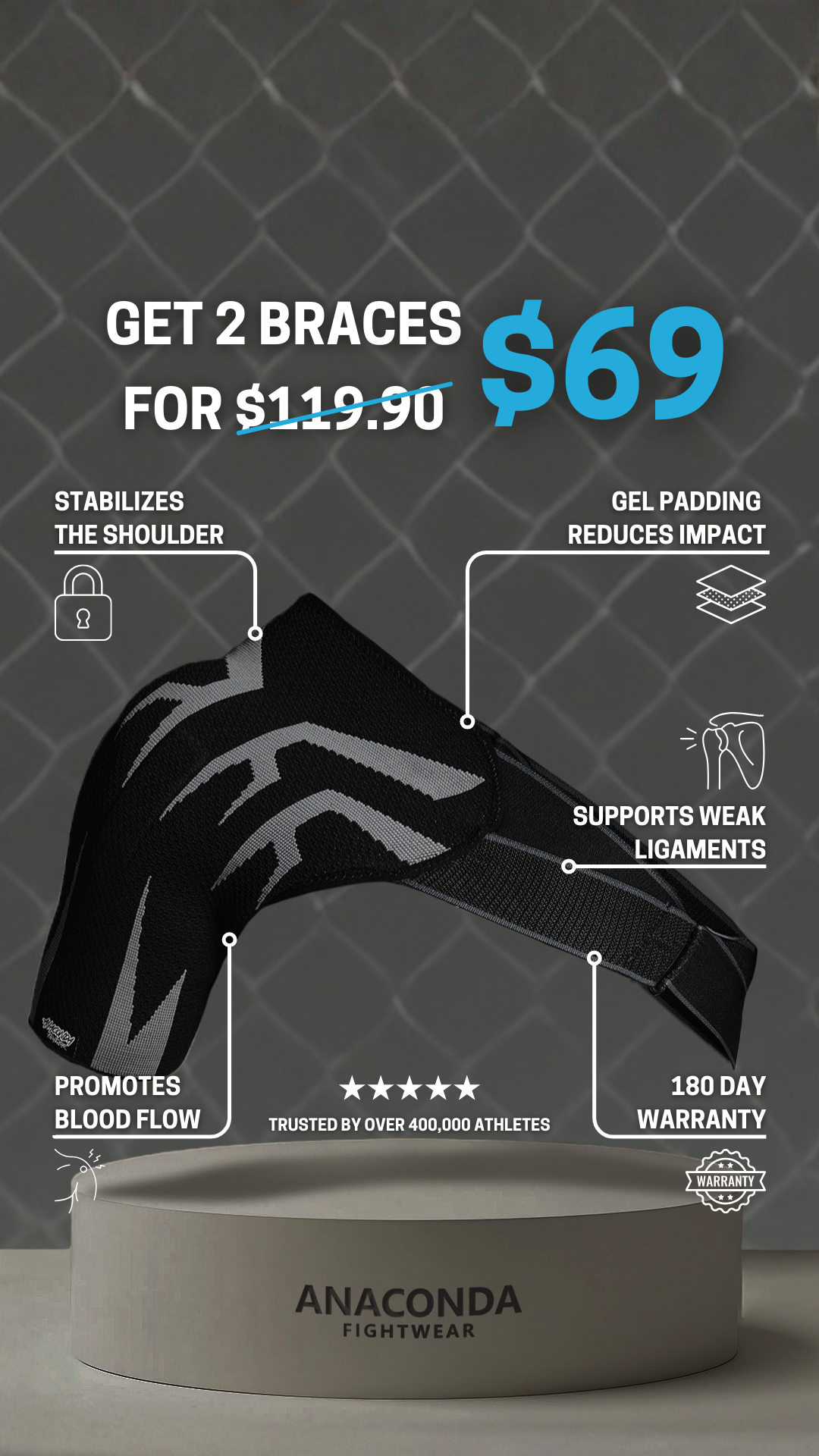 Anaconda Fightwear Facebook ad