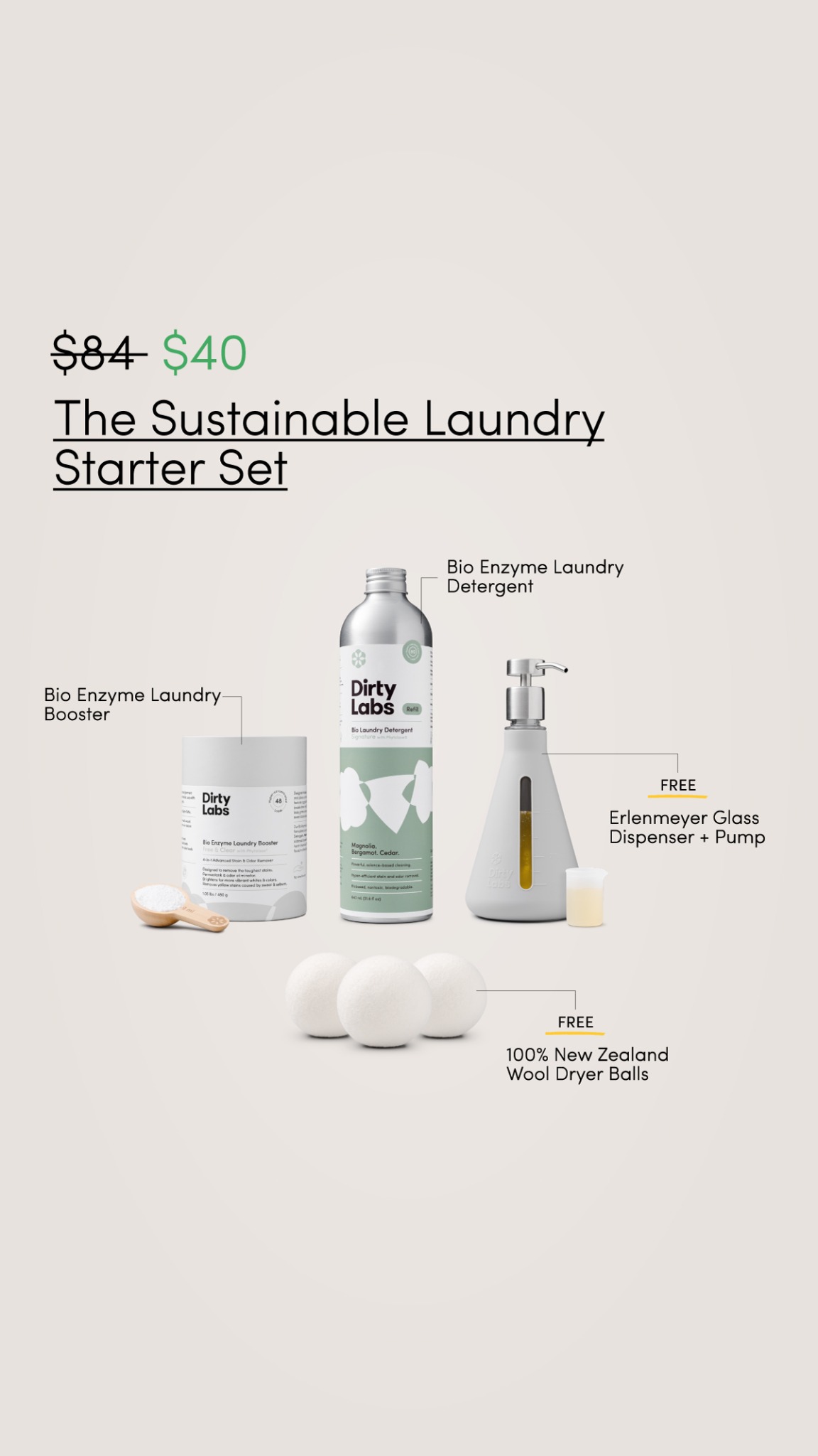 Dirty Labs Facebook ad