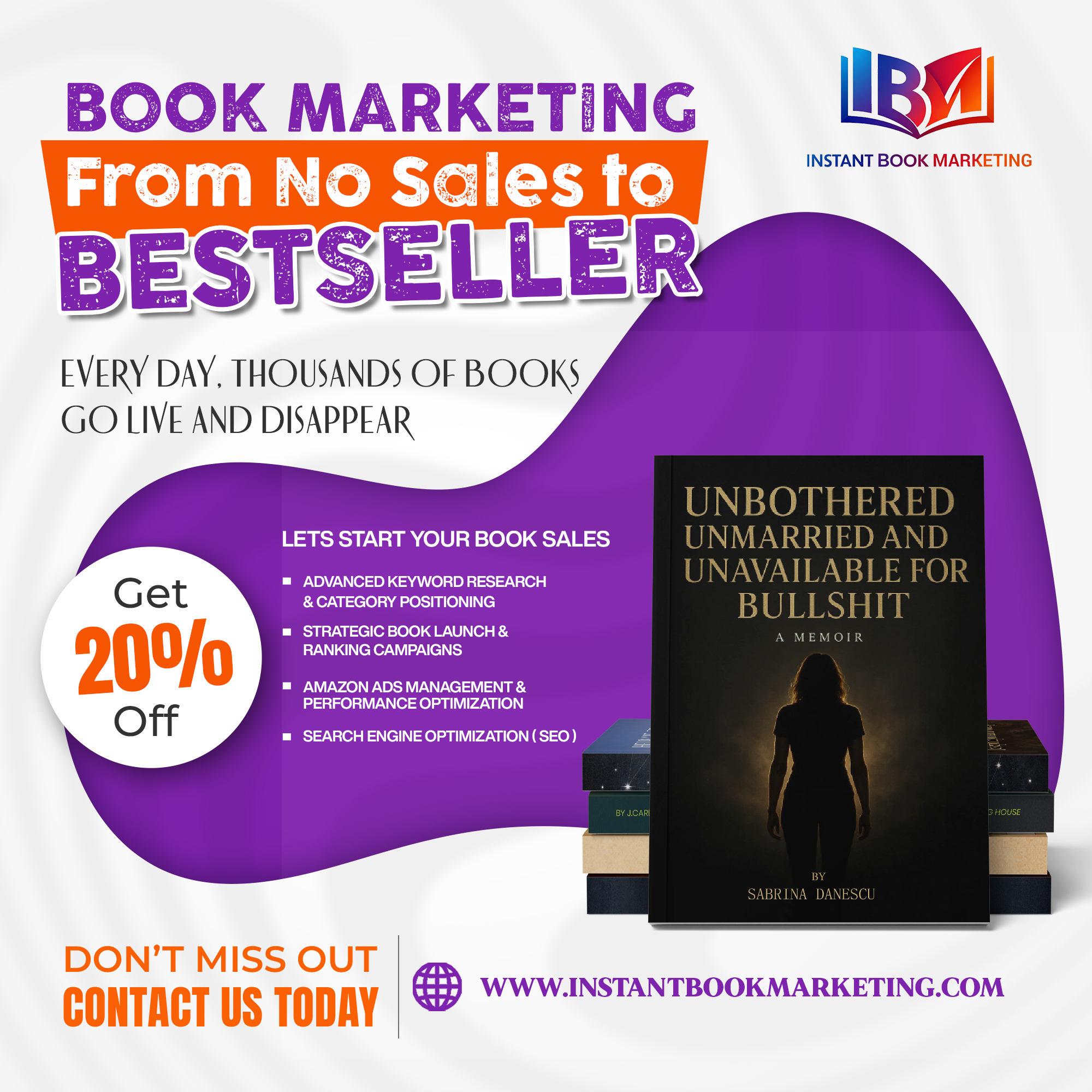 Instant Book Marketing Facebook ad: From Invisible to Discoverable on Amazon