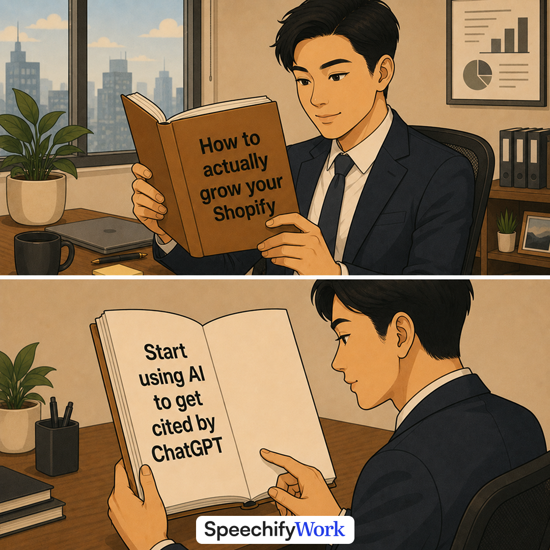 Speechify Facebook ad