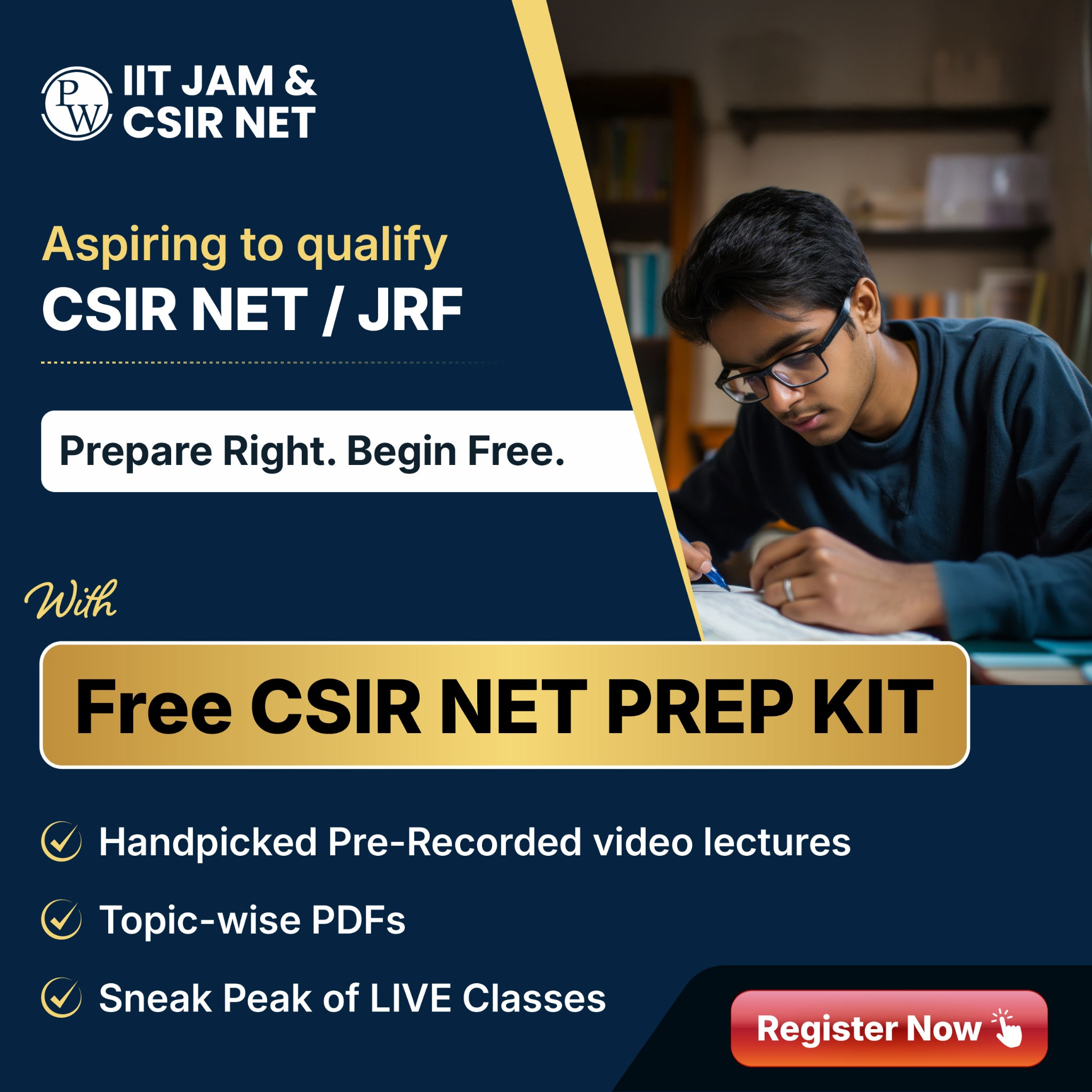 PW IIT JAM & CSIR NET by PhysicsWallah Facebook ad