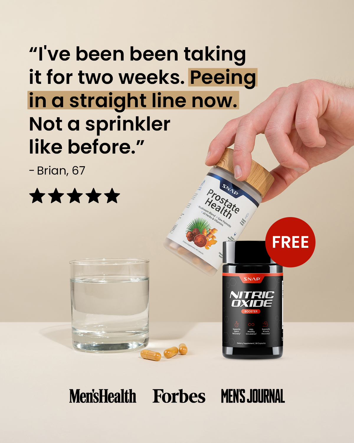 Snap Supplements Facebook ad
