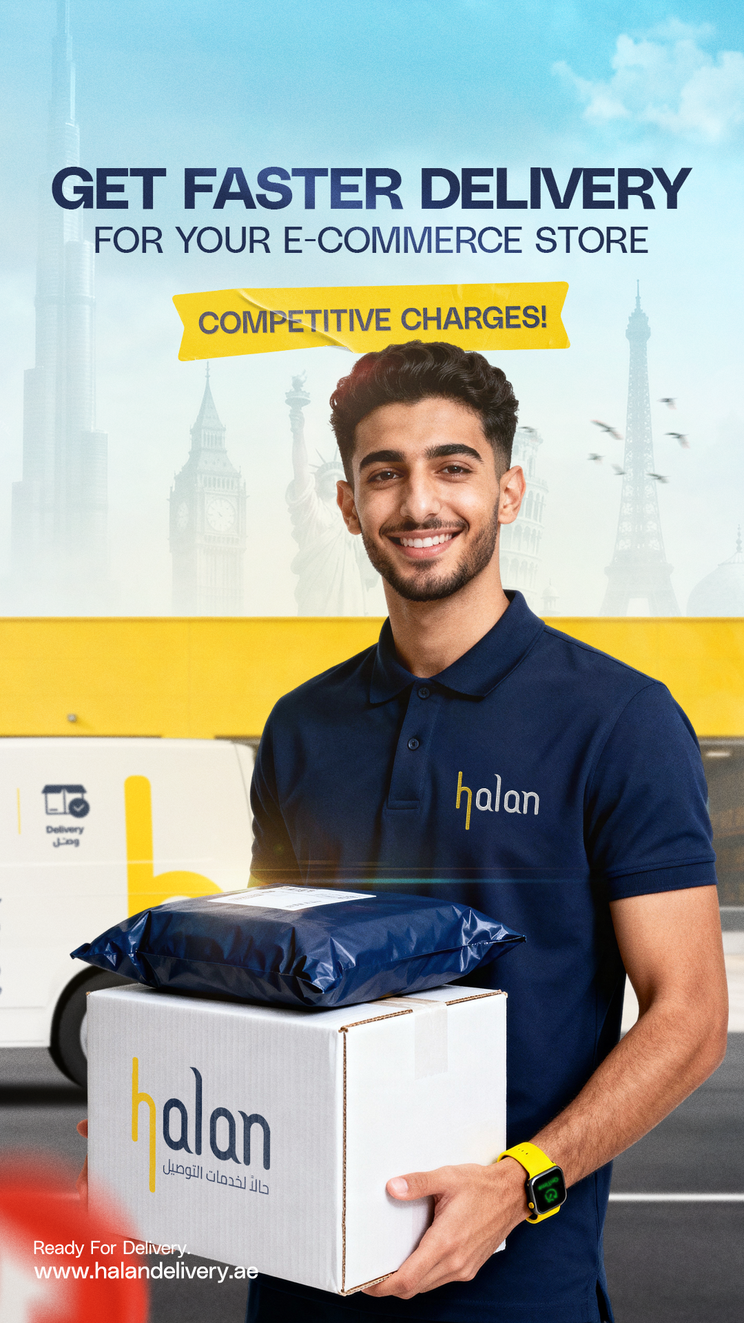 Halan Delivery Services Facebook ad from Dec 11, 2025