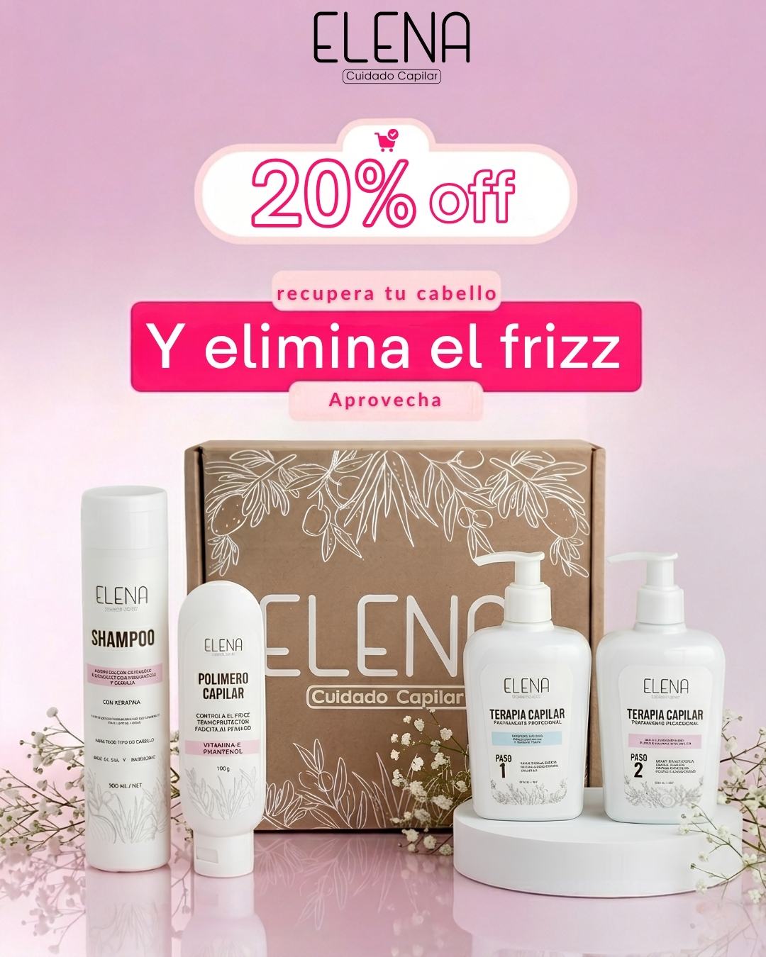 Elena, Cuidado Capilar. Facebook ad