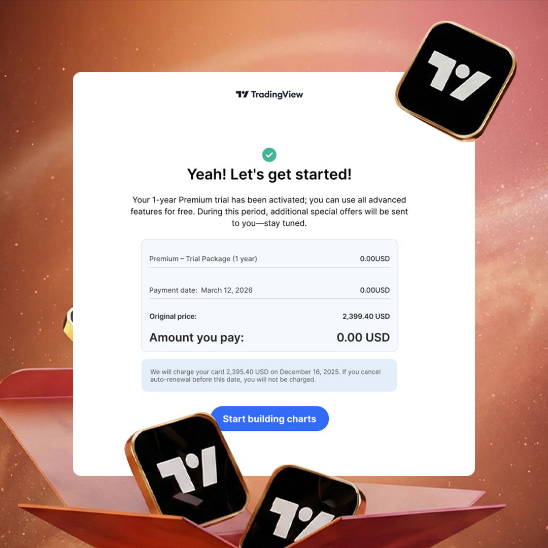 Trading Community Facebook ad: Claim Premium