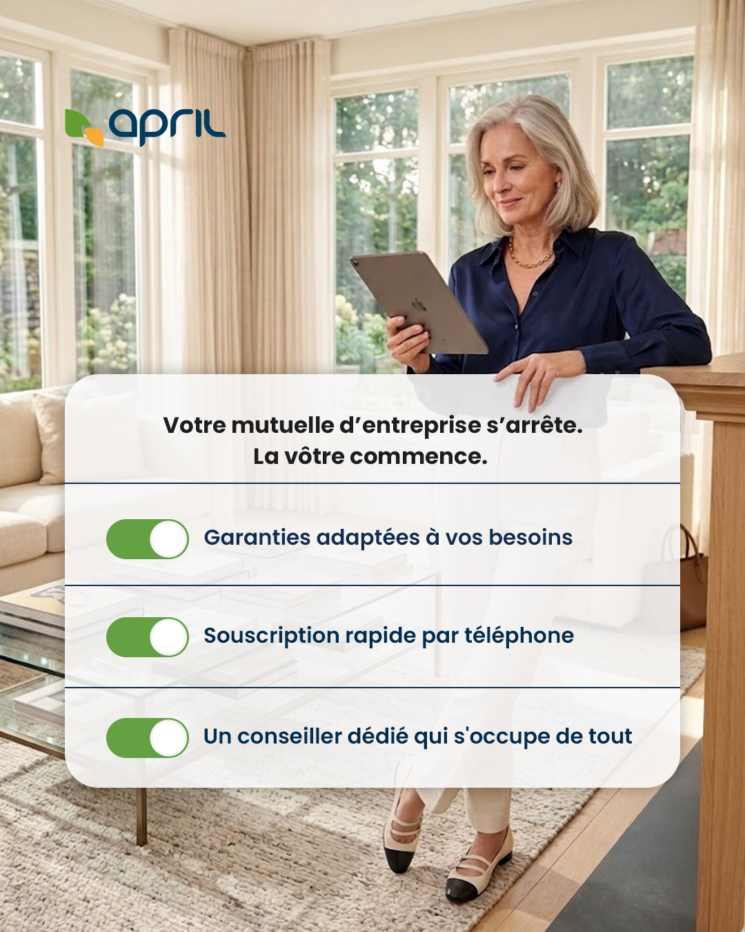 APRIL Facebook ad