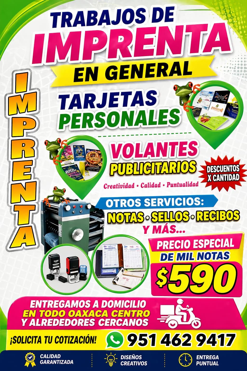 Publicidad e Imprenta Oaxaca Facebook ad: Chatea con nosotros