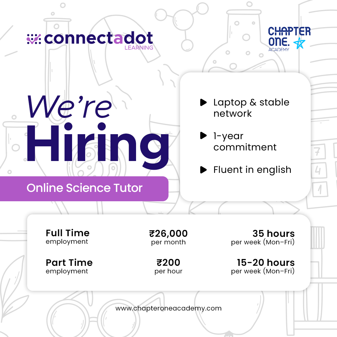 Connectadotlearning Facebook ad: Hiring Full & Part-Time Tutors