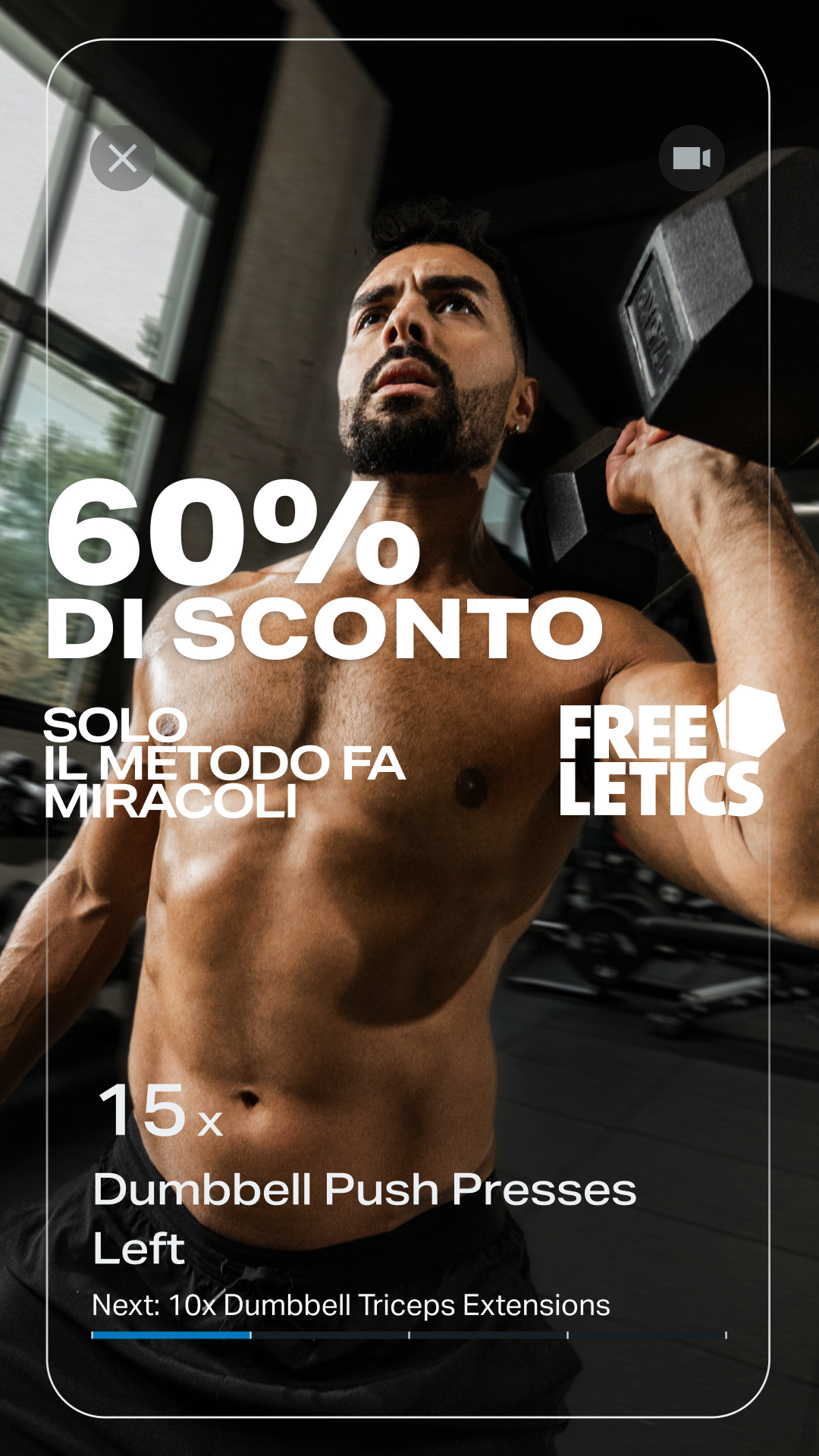 Freeletics Facebook ad