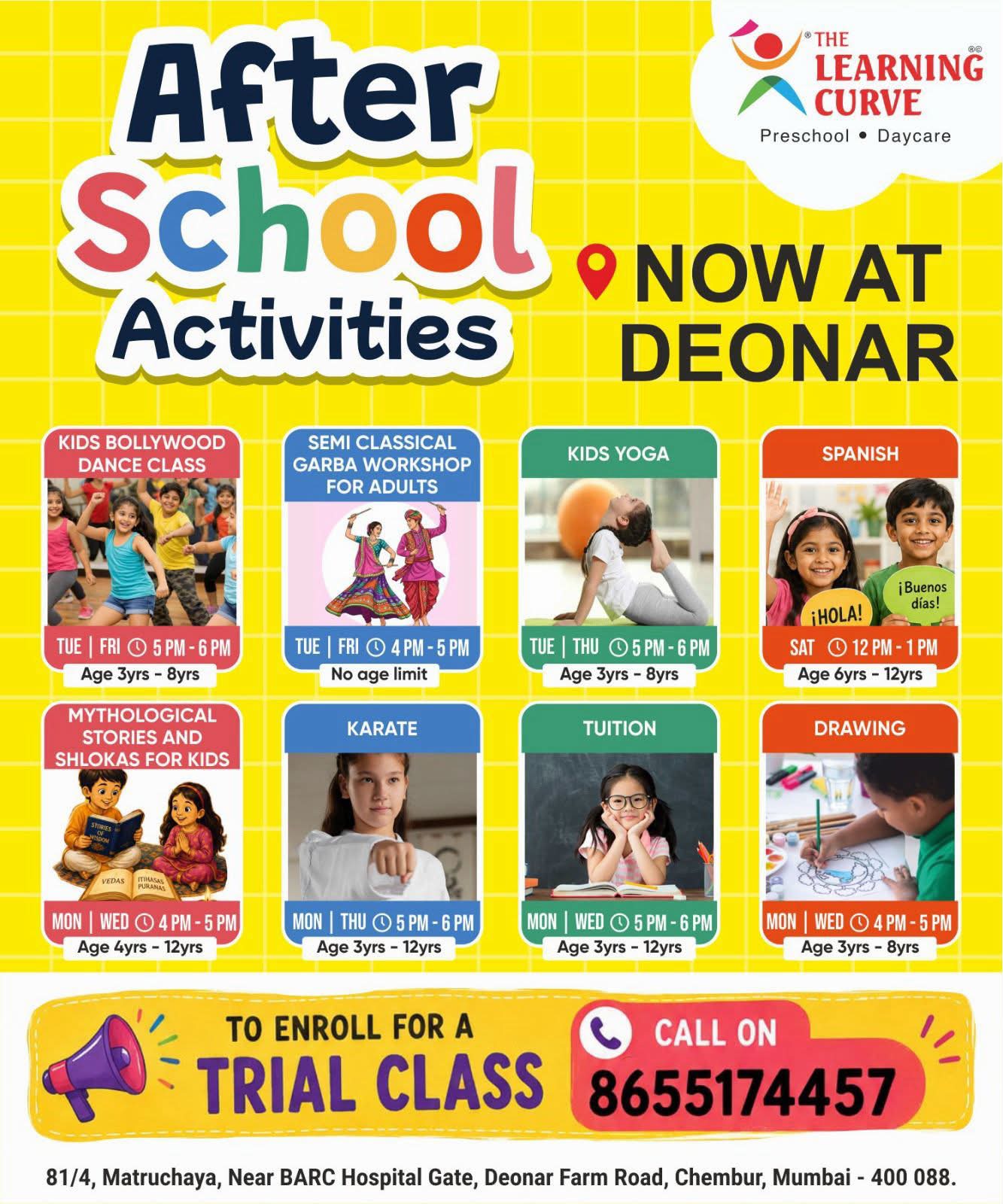 The Learning Curve, Deonar Farm Road, Chembur Facebook ad
