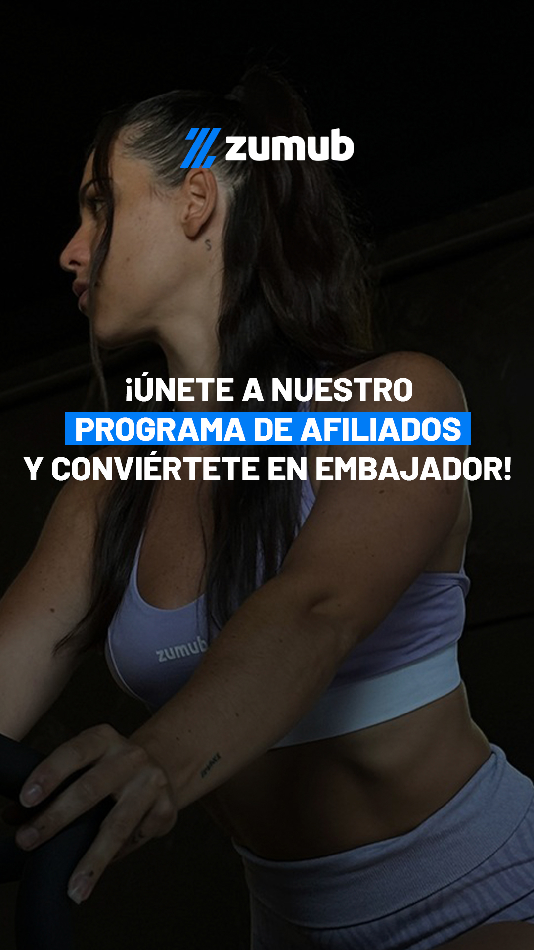 Zumub Facebook ad: ¿Eres influencer del fitness, nutrición o recetas…