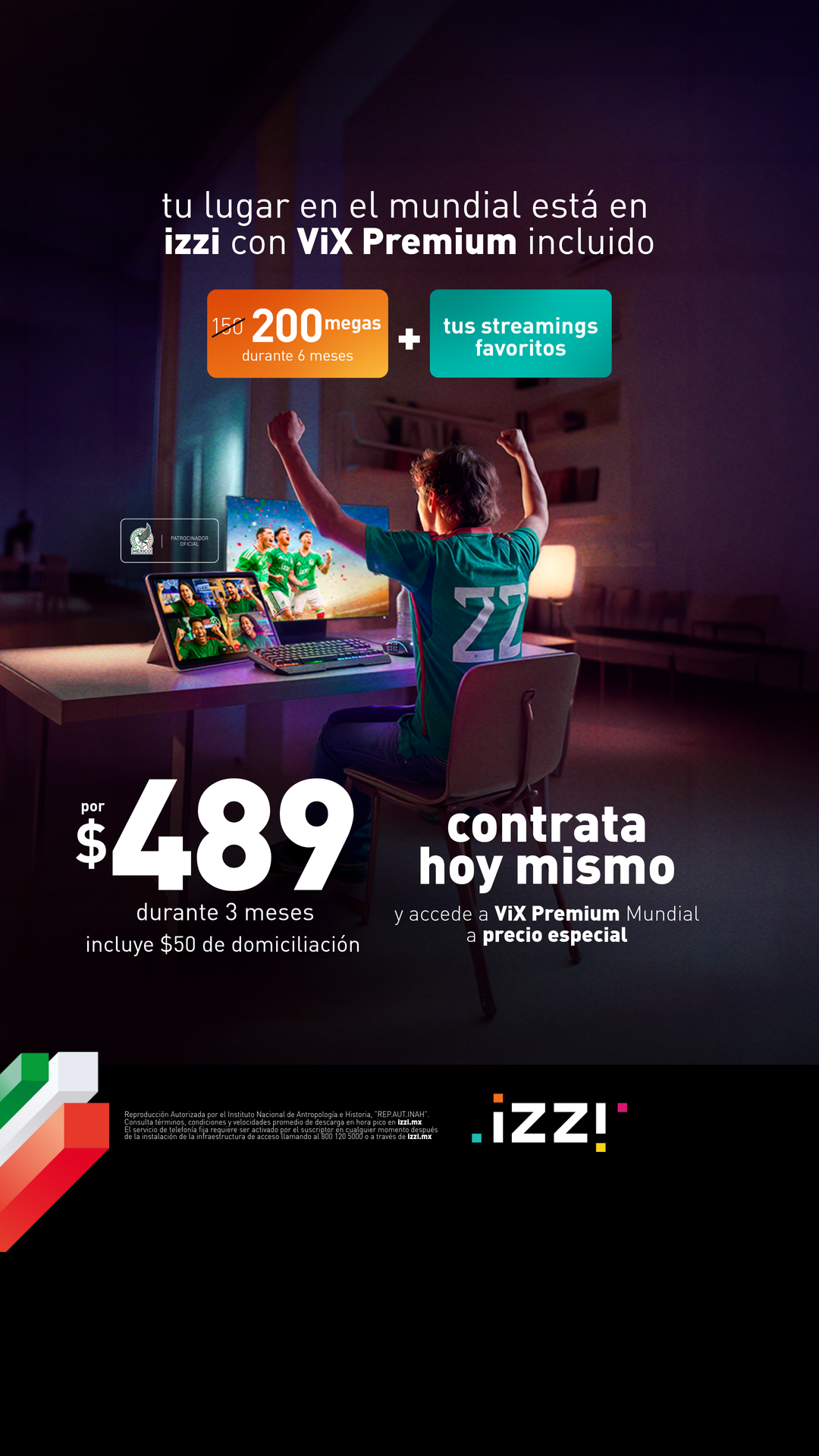 Distribuidor Autorizado izzi Facebook ad from May 17, 2026