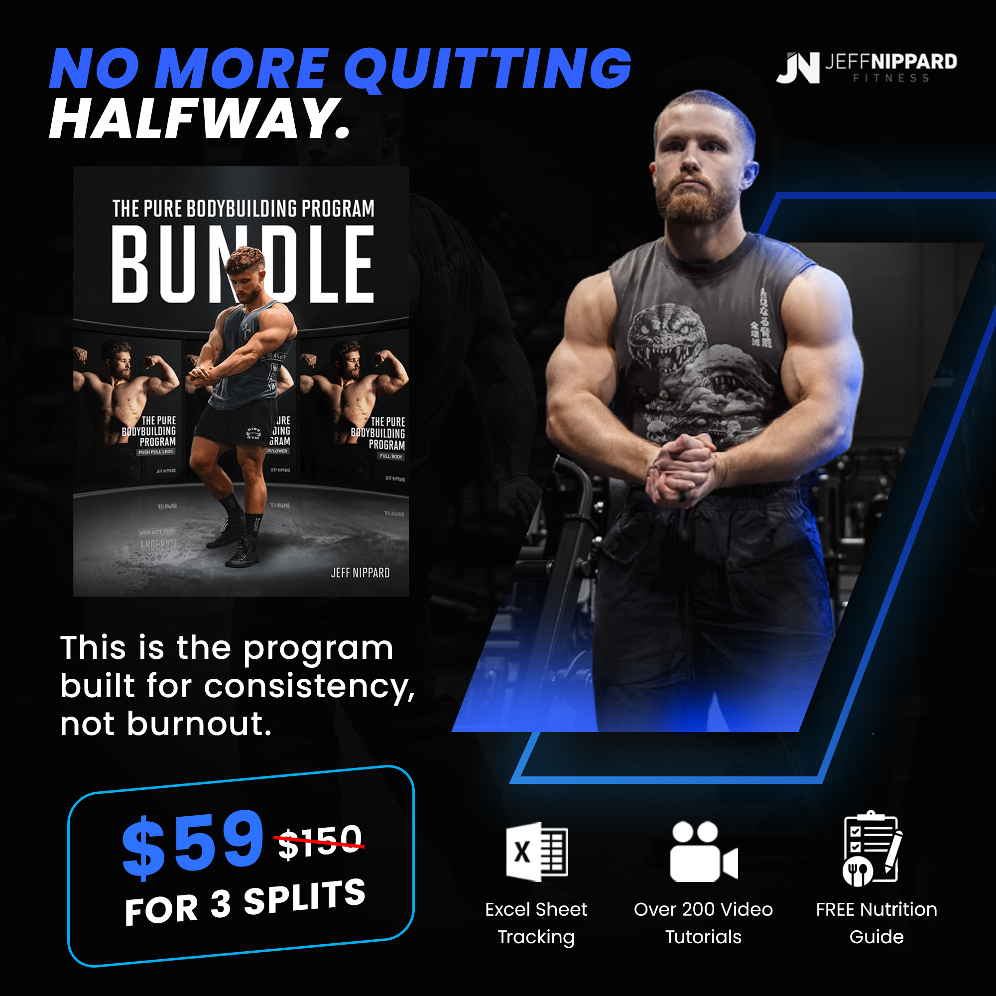 Jeff Nippard Pro Natural Bodybuilder Facebook ad