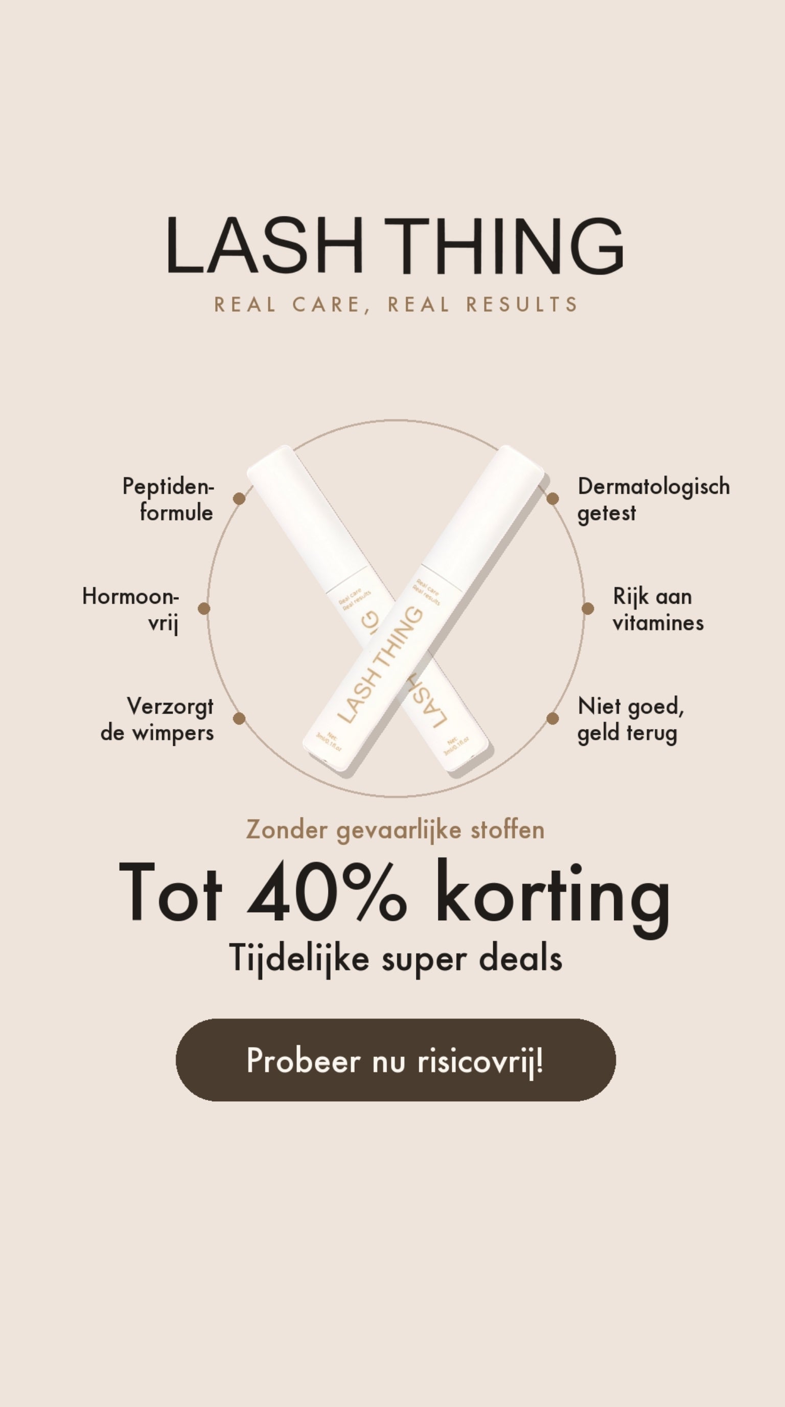 Lashthing Facebook ad