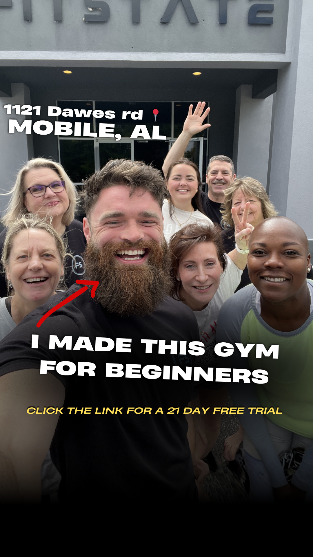 Fitstate Facebook ad: 3 week FREE trial