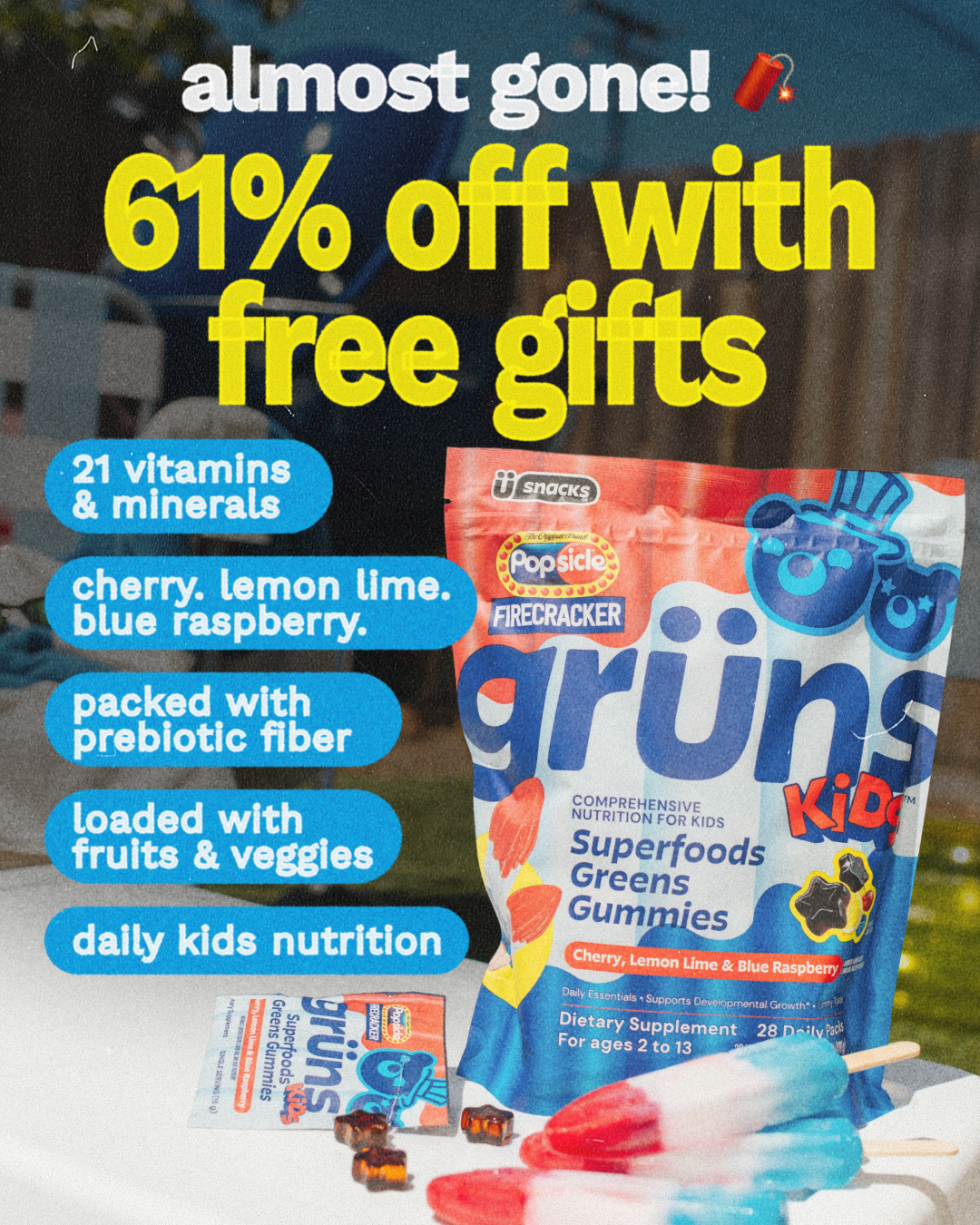 Grüns Kids Facebook ad