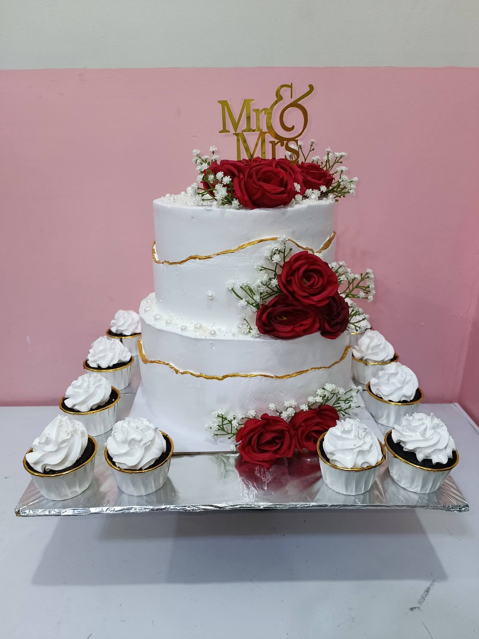Cake Attack Antipolo City, Rizal - O. P. Facebook ad: Your budget friendly wedding cakes